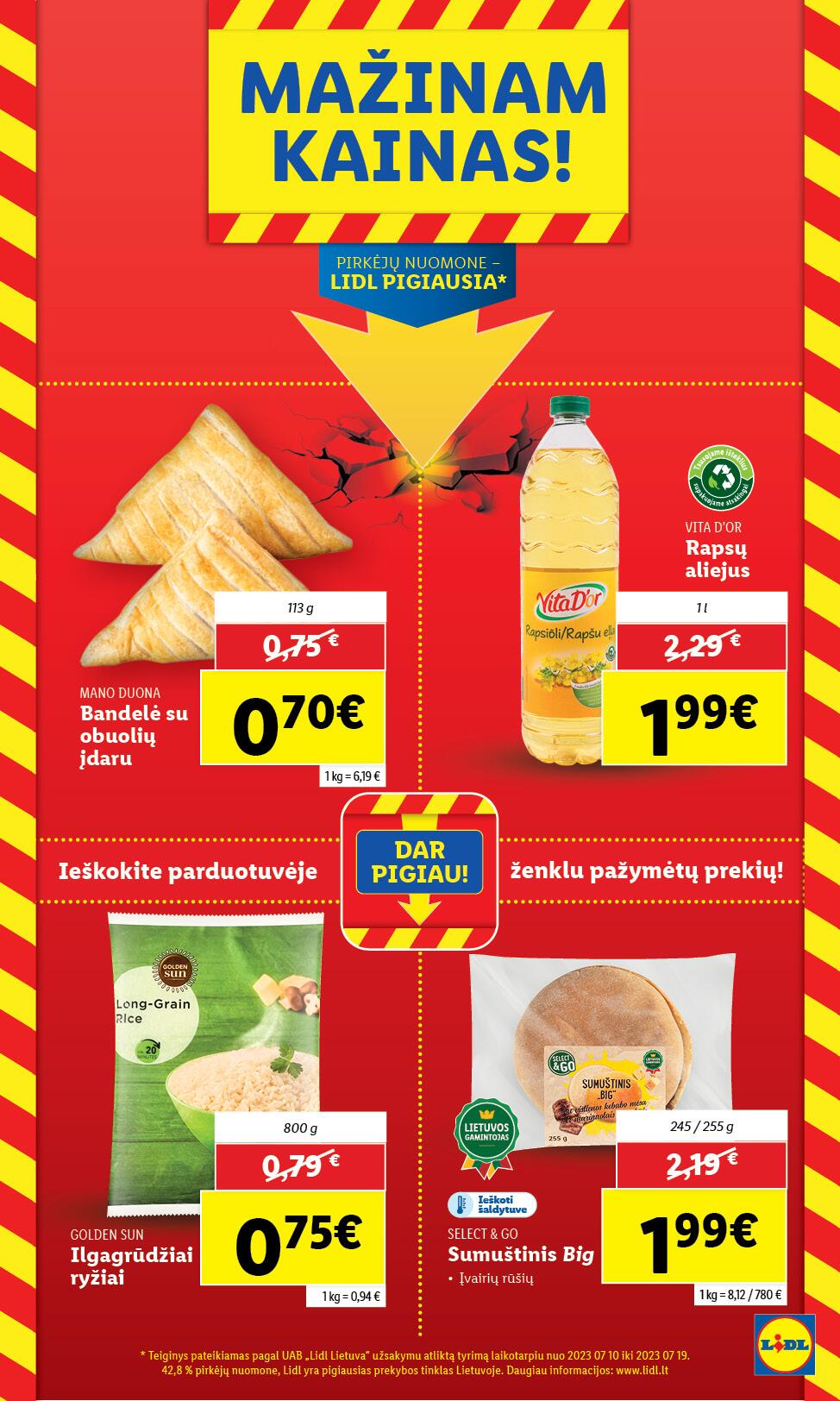 Naujausias LIDL kaininis katalogas 2023.07.31 - 2023.08.06