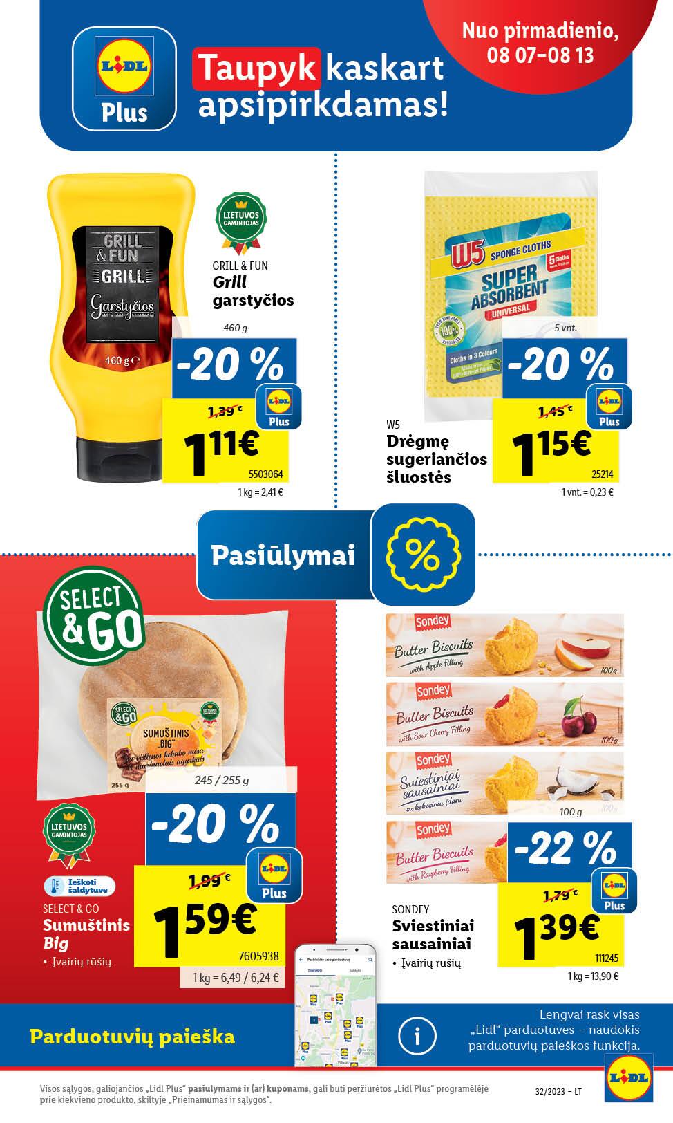 Naujausias LIDL kaininis katalogas 2023.08.07 - 2023.08.13