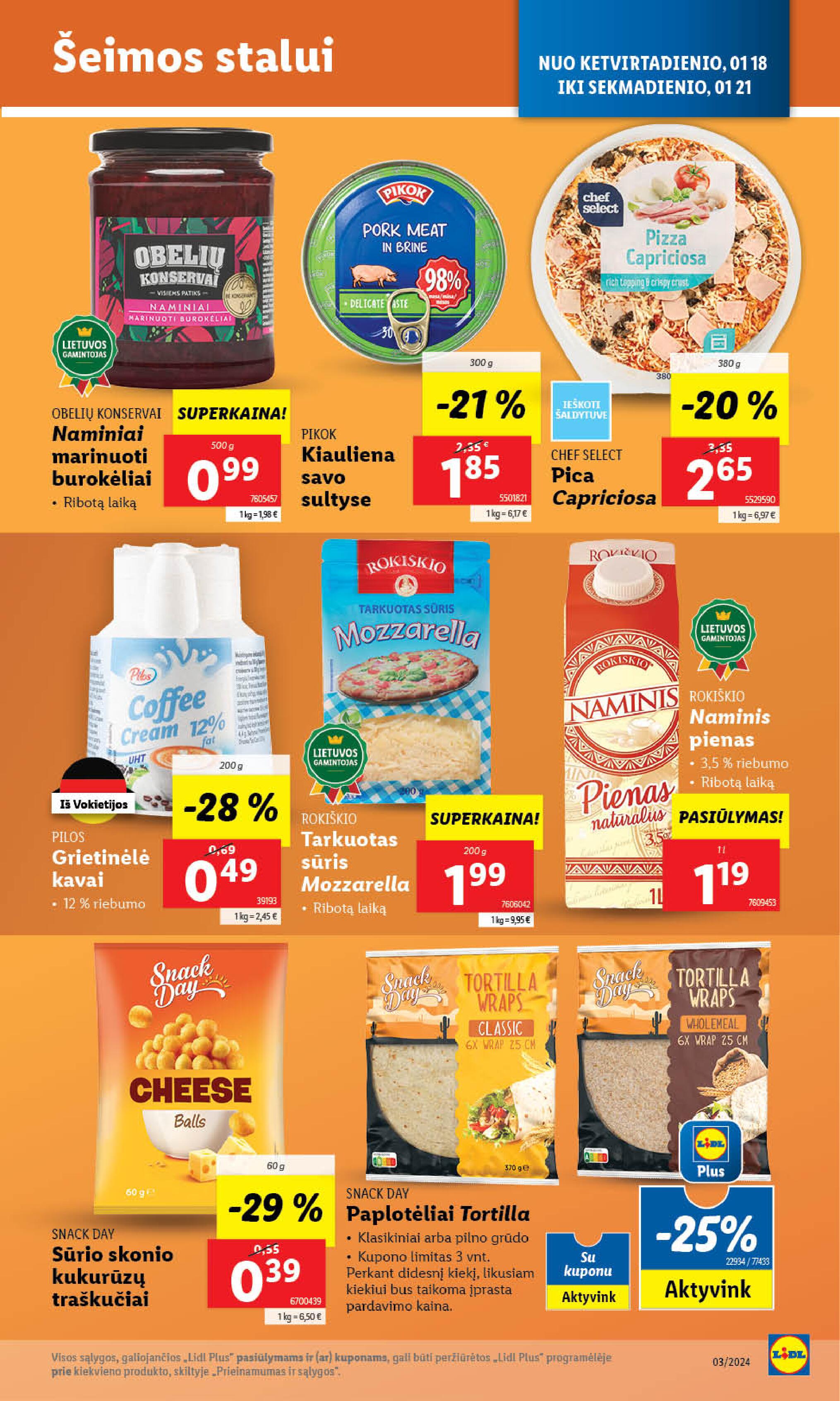 Naujausias LIDL kaininis katalogas 2024.01.15 - 2024.01.21