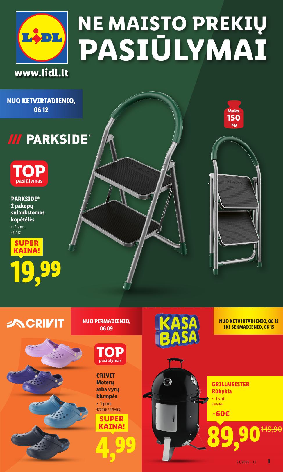 LIDL ne maisto prekių leidinys 2025.06.09 - 2025.06.15