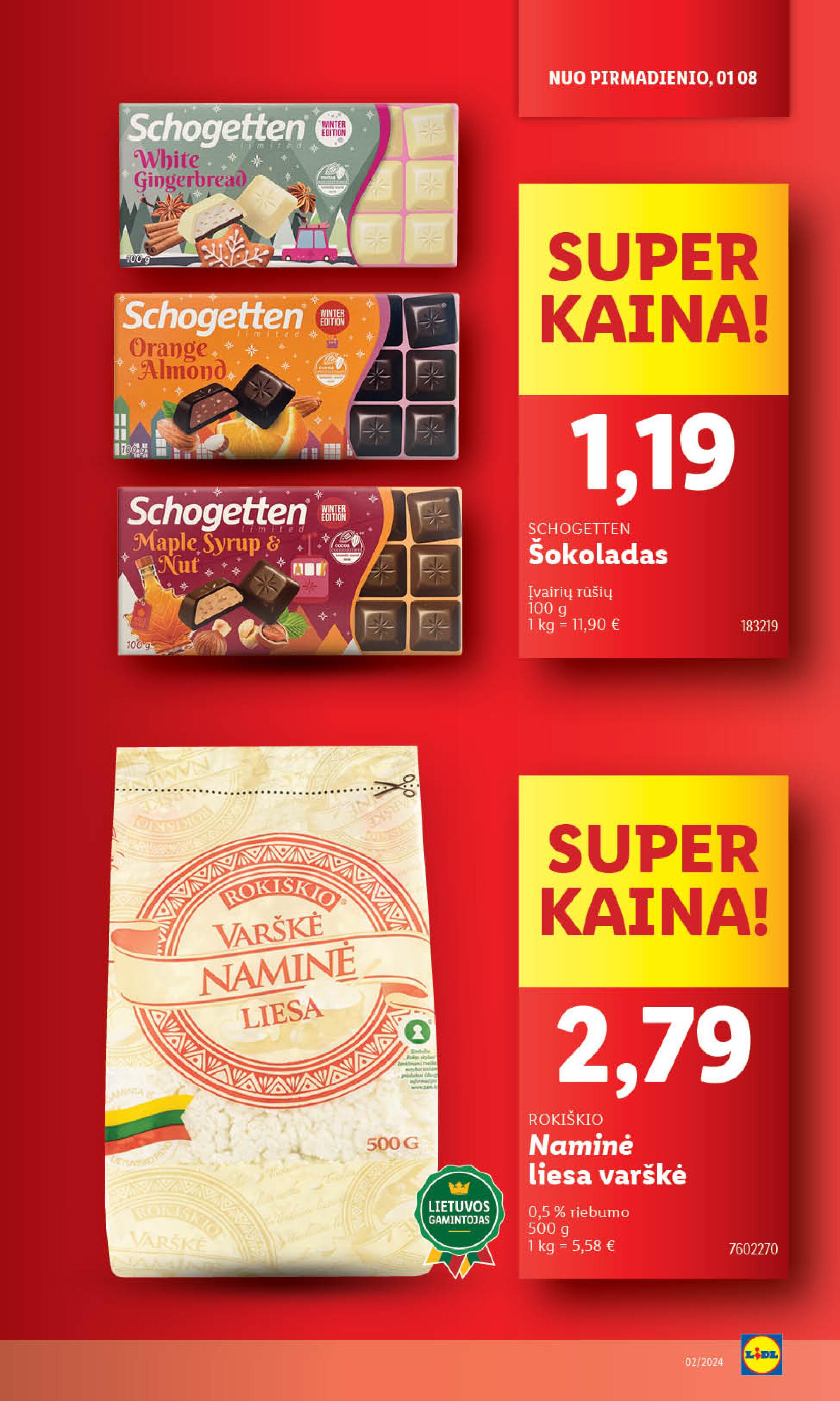 Naujausias LIDL kaininis katalogas 2024.01.08 - 2024.01.14