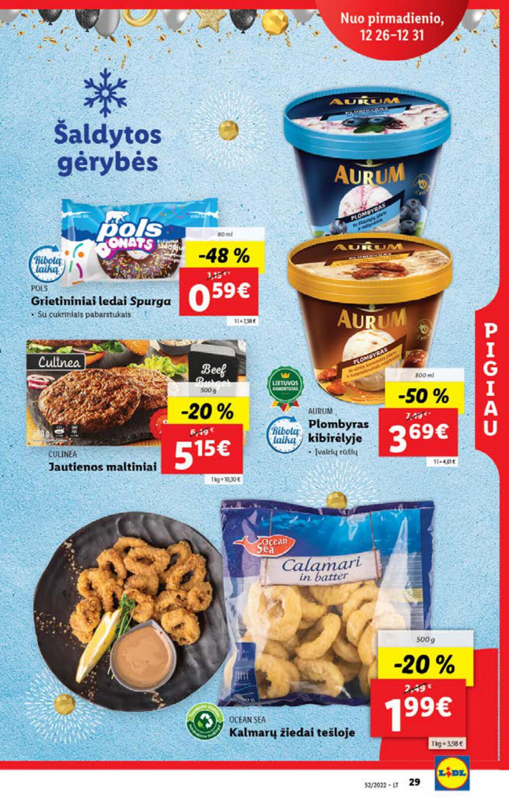 Naujausias LIDL kaininis katalogas 2022.12.26 - 2023.01.01