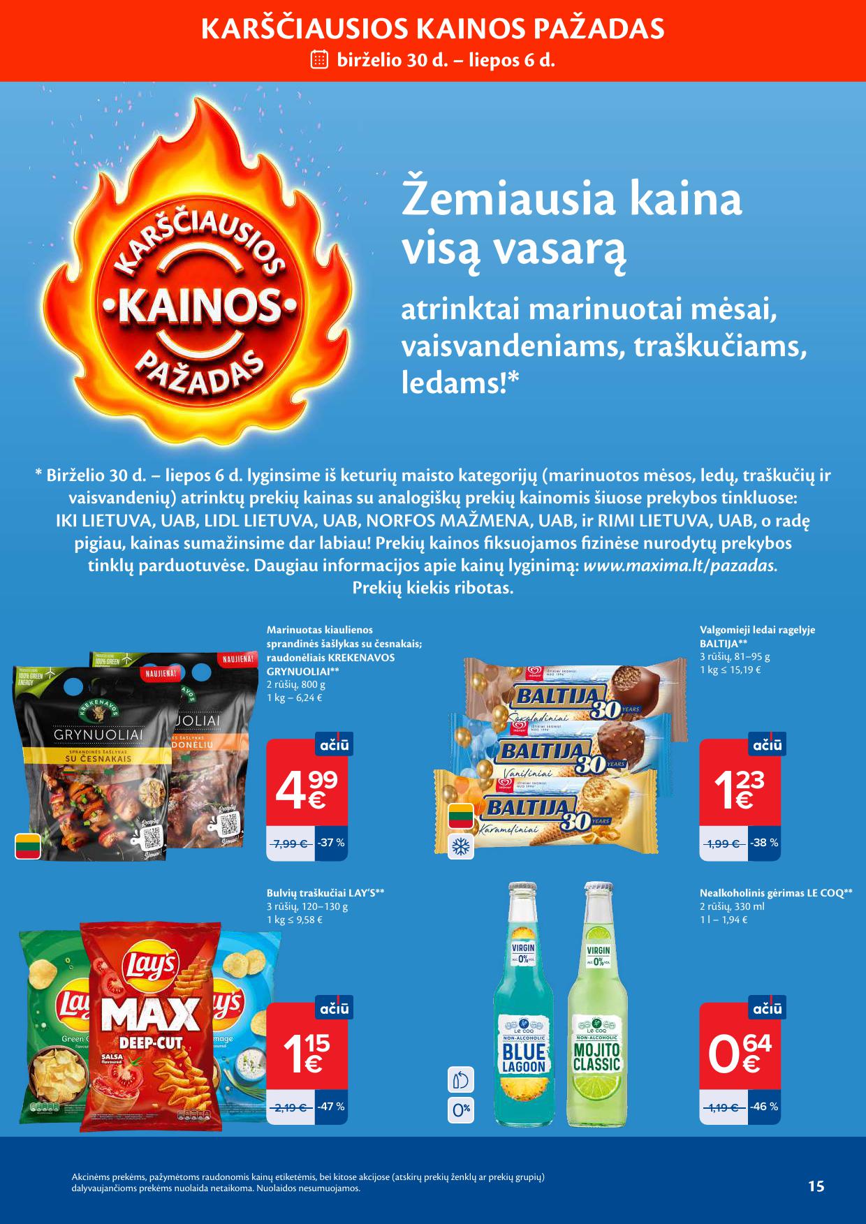 Naujausias MAXIMA kaininis katalogas 2026.06.30 - 2026.07.06