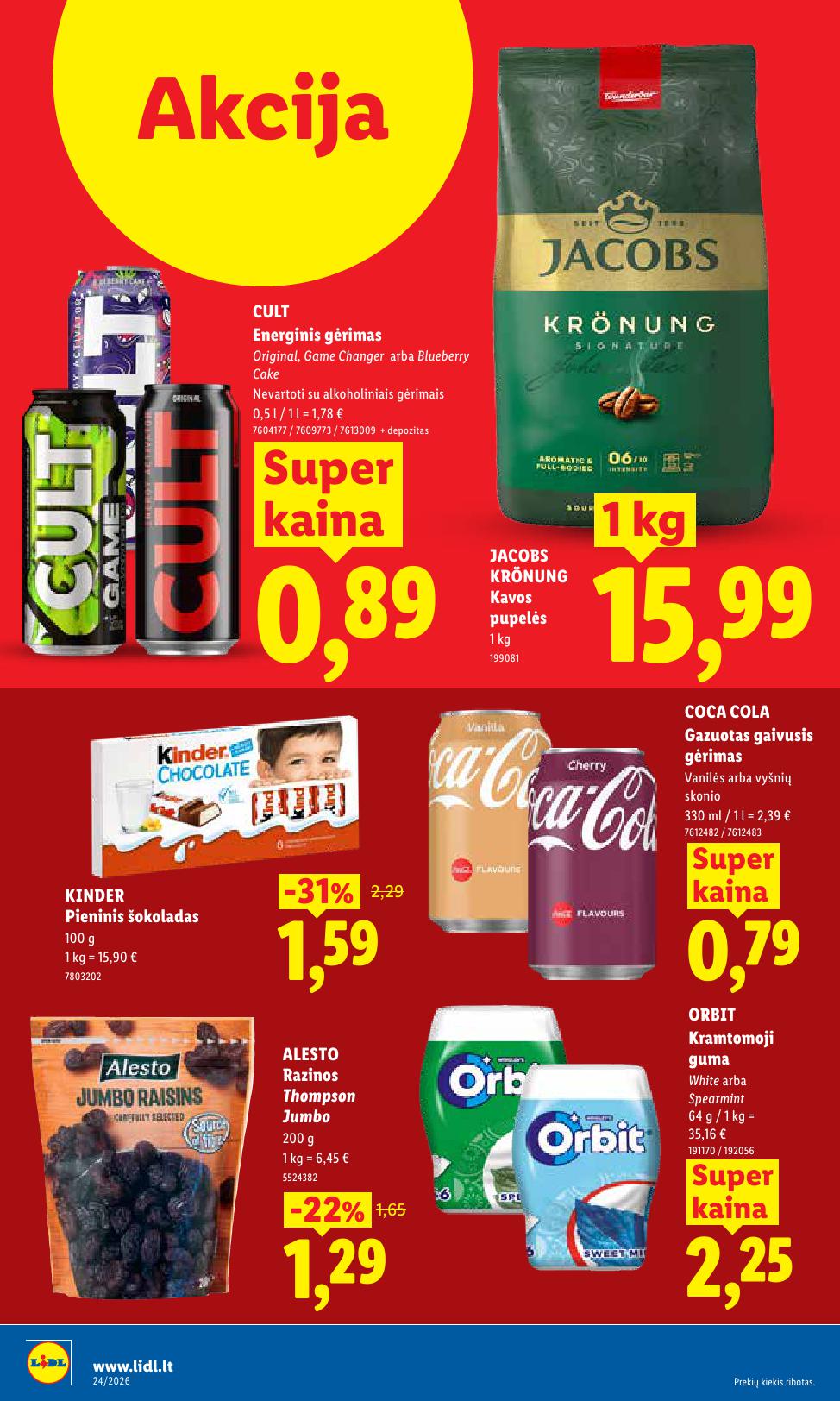 Naujausias LIDL kaininis katalogas 2026.06.08 - 2026.06.14
