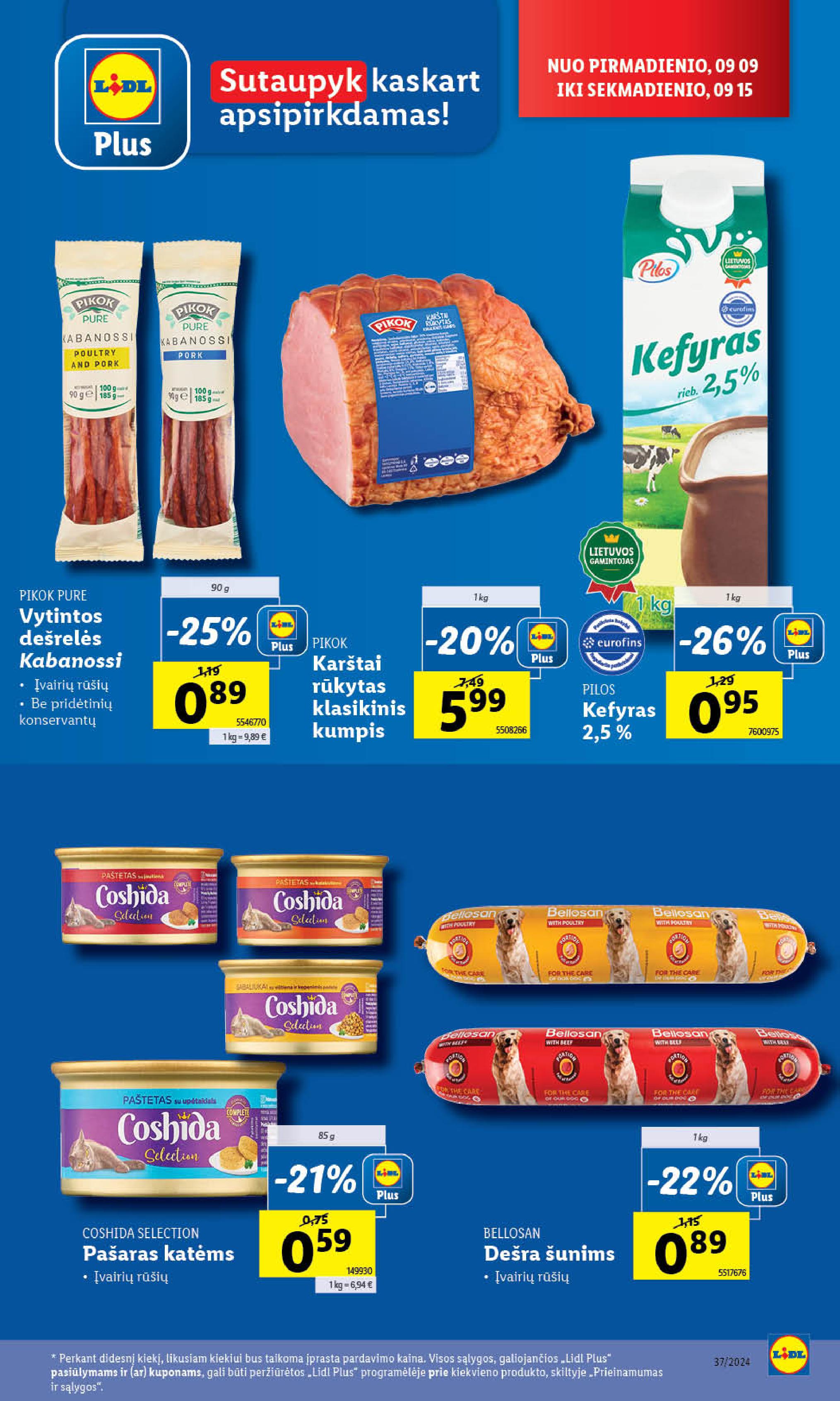 Naujausias LIDL kaininis katalogas 2024.09.09 - 2024.09.15