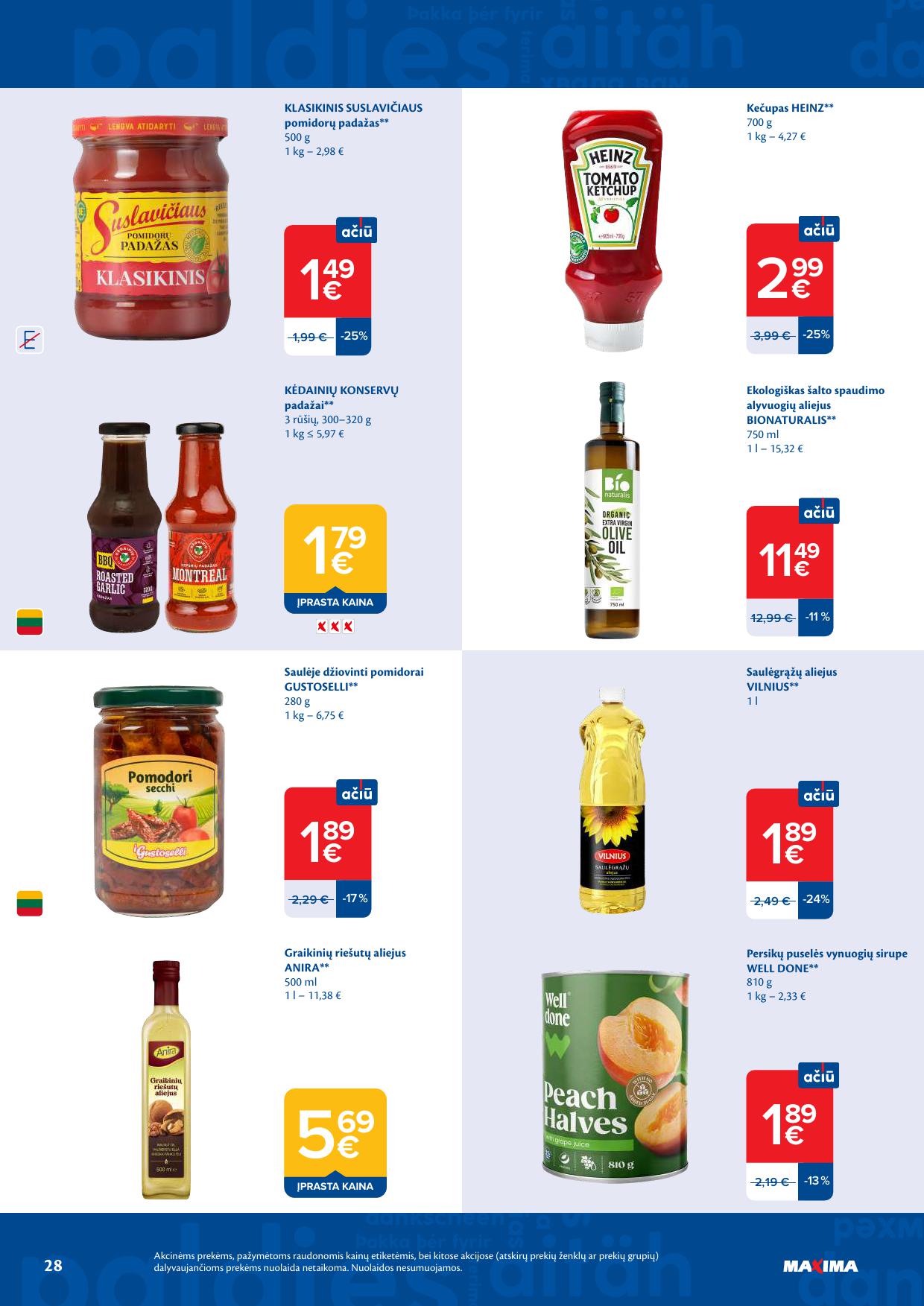 Naujausias MAXIMA kaininis katalogas 2026.04.28 - 2026.05.04