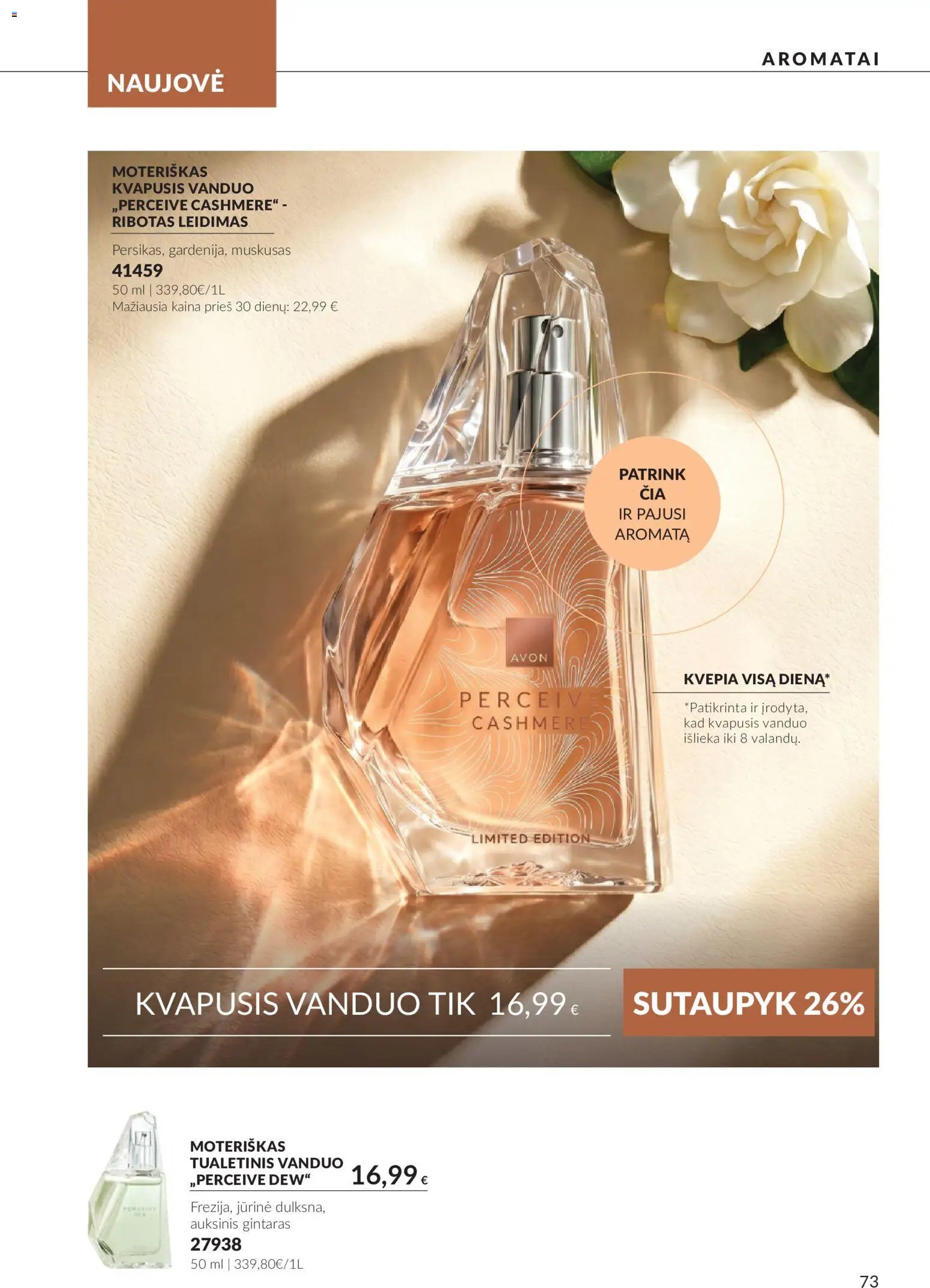 Naujas AVON katalogas galioja 2026.10.01 - 2026.10.31