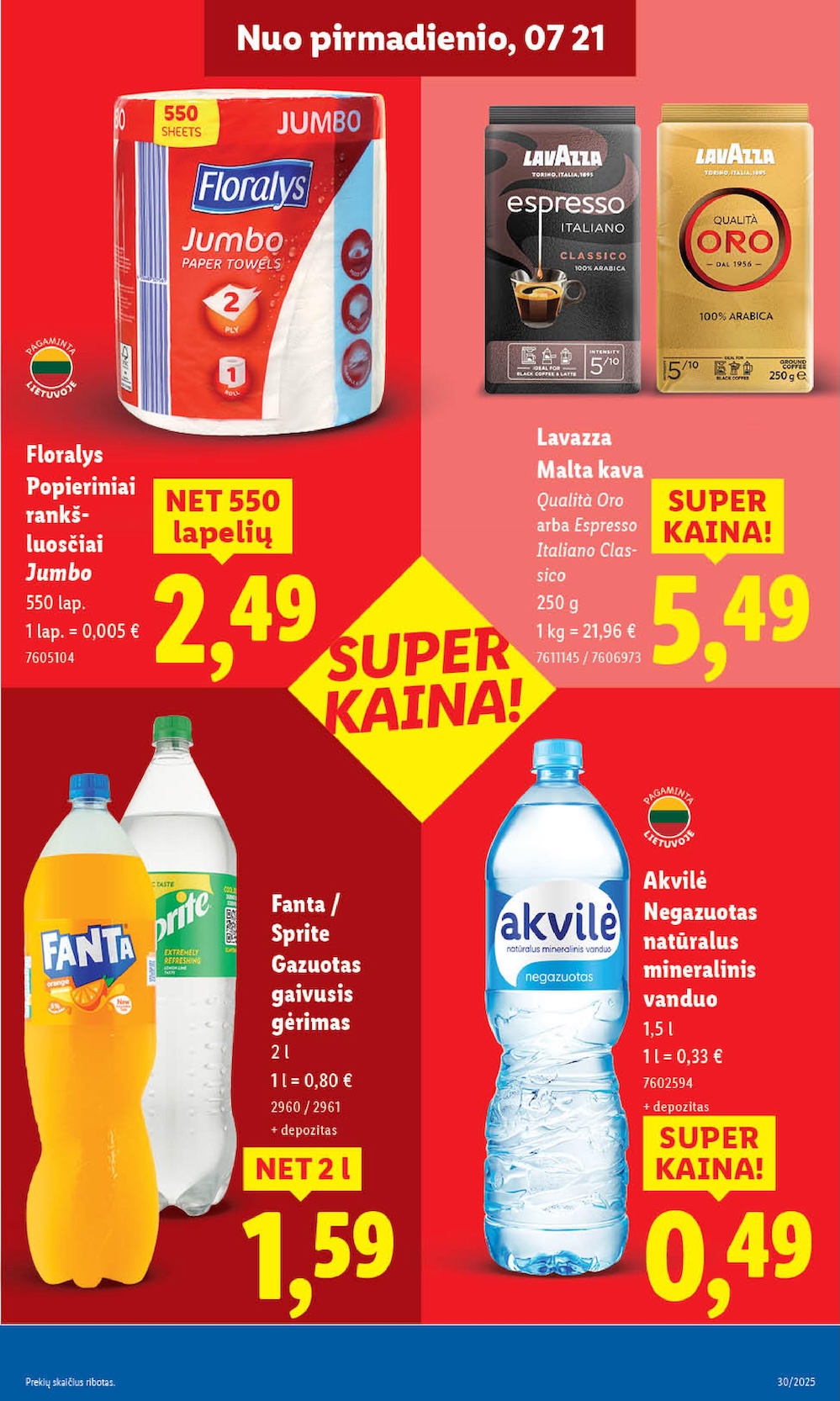 Naujausias LIDL kaininis katalogas 2025.07.21 - 2025.07.27
