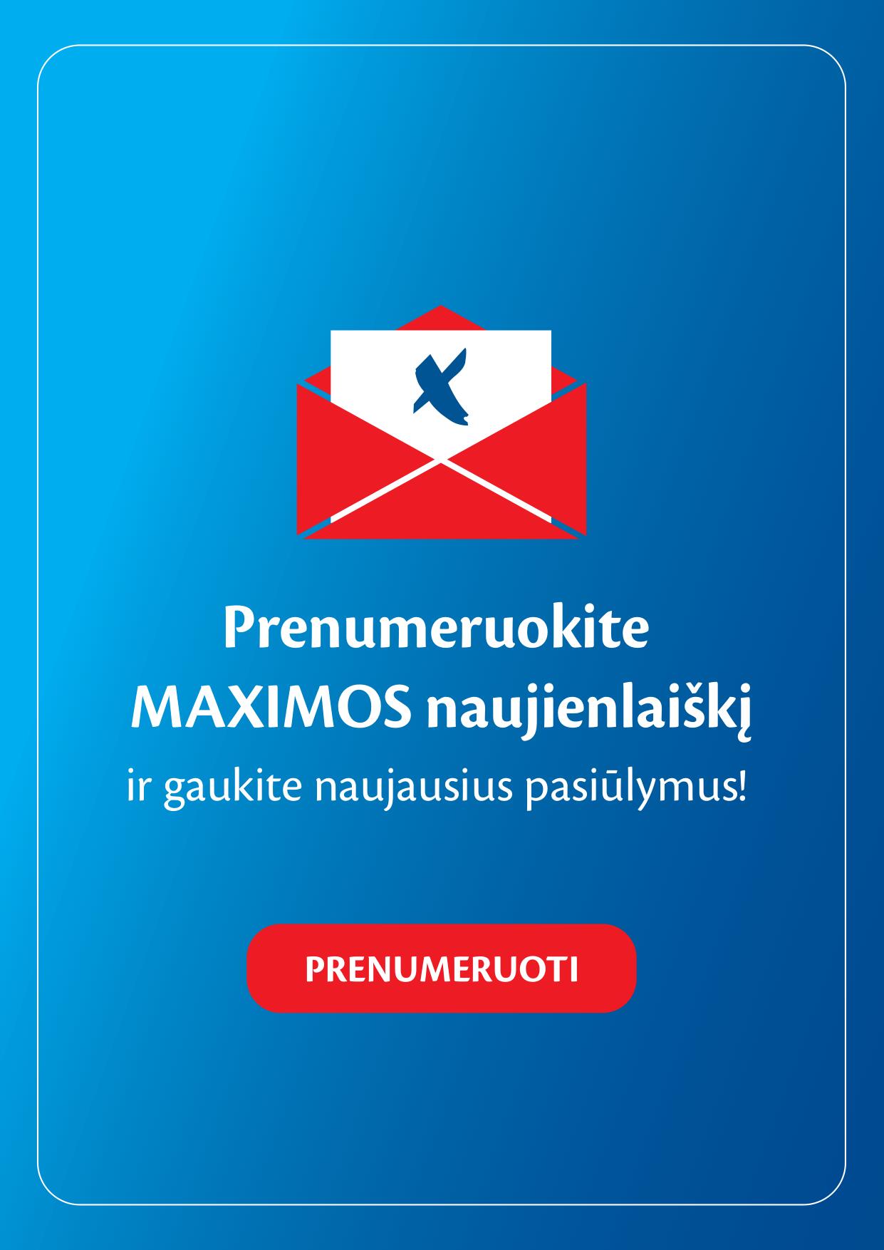 Naujausias MAXIMA kaininis katalogas 2022.11.29 - 2022.12.05