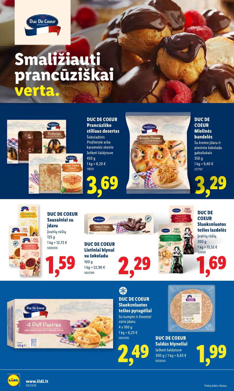 Naujausias LIDL kaininis katalogas 2026.07.20 - 2026.07.26