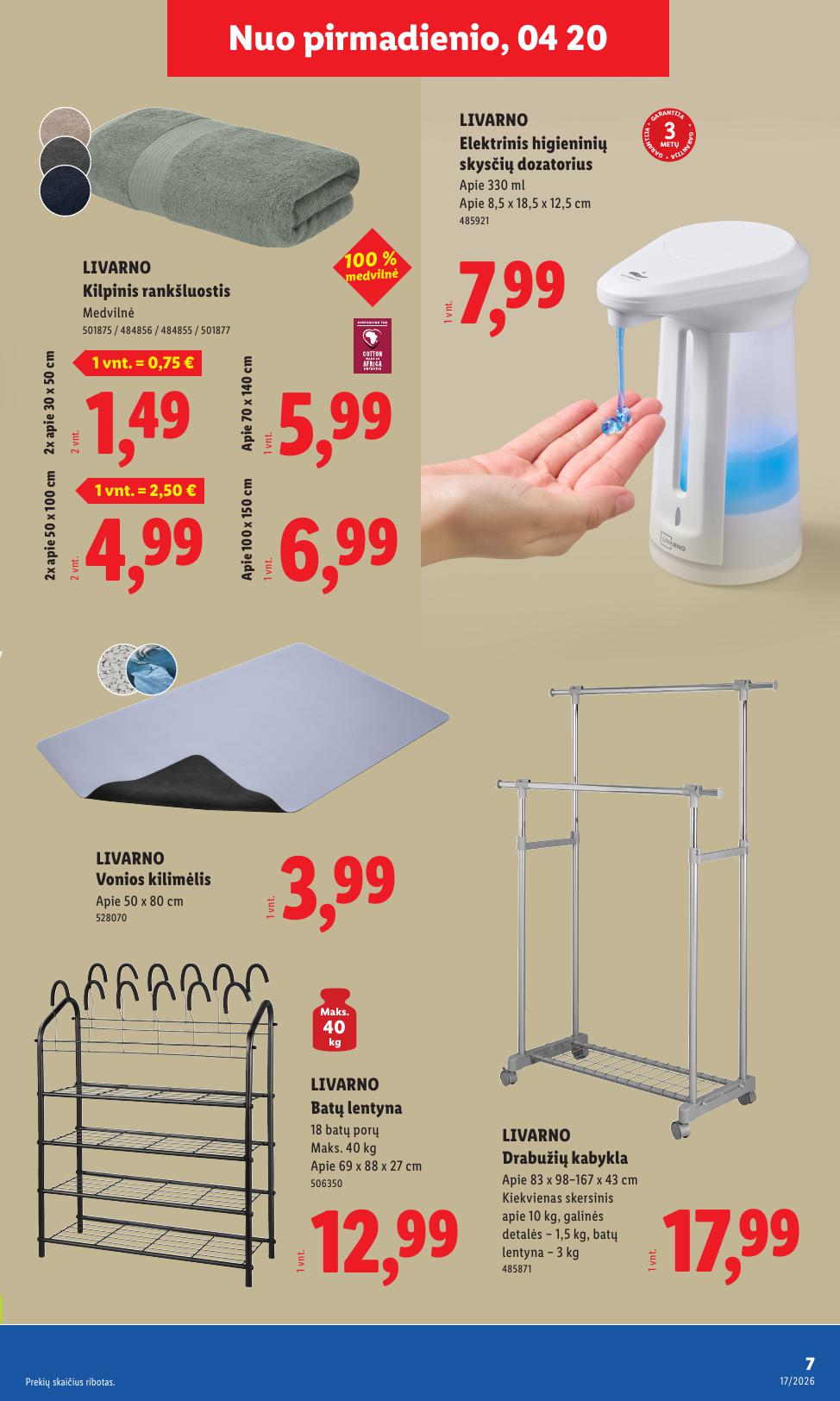 LIDL ne maisto prekių leidinys 2026.04.20 - 2026.04.26