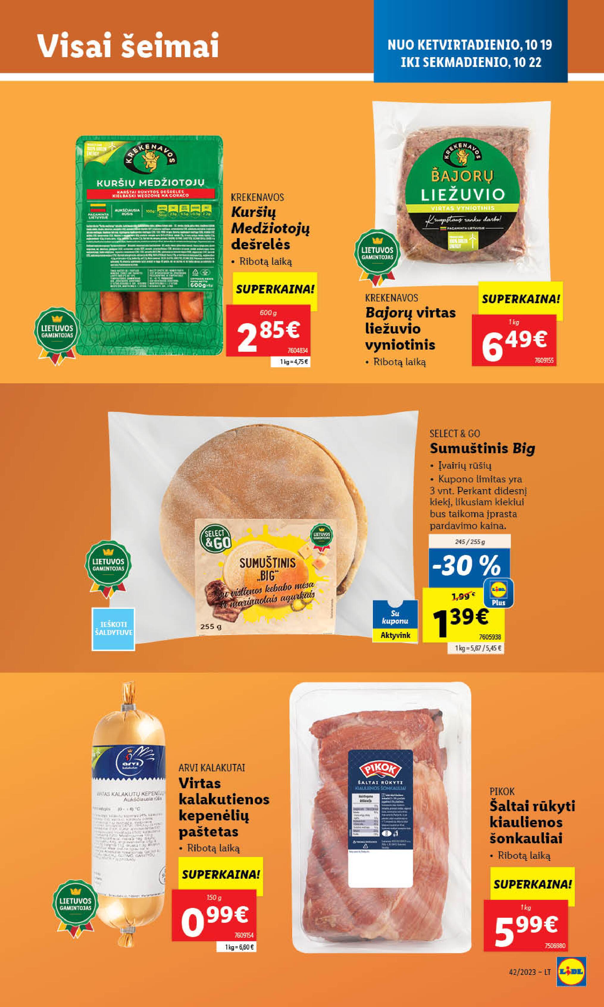 Naujausias LIDL kaininis katalogas 2023.10.16 - 2023.10.22