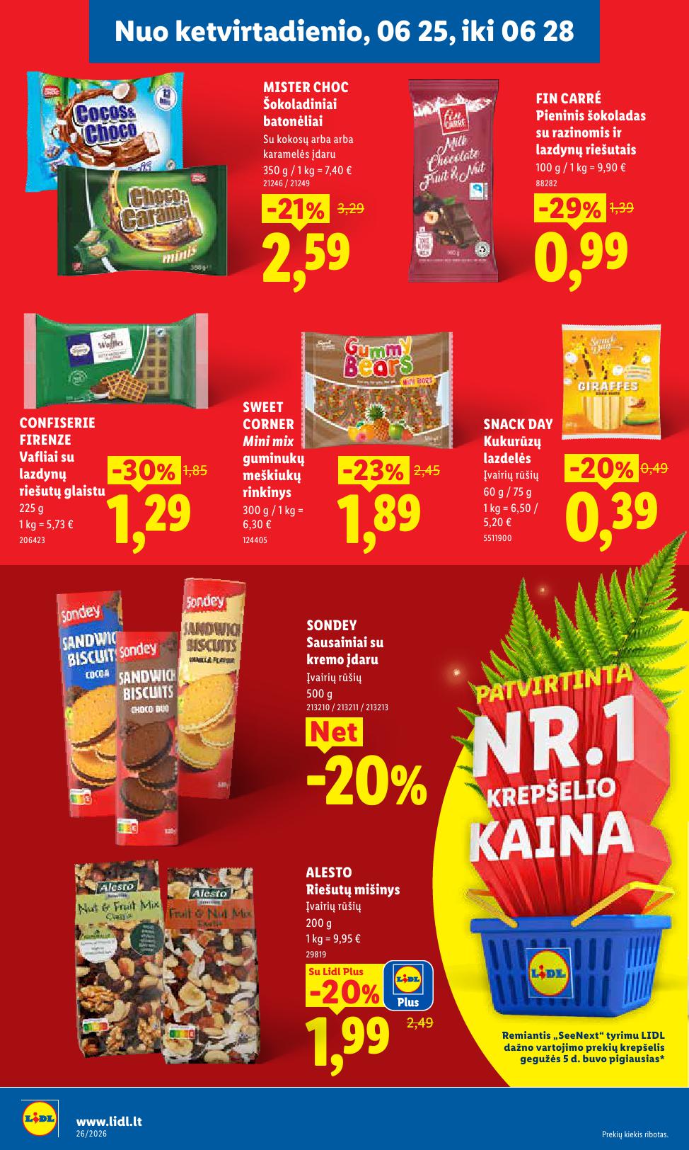 LIDL akcijų ir nuolaidų leidinys 2026.06.22 - 2026.06.28