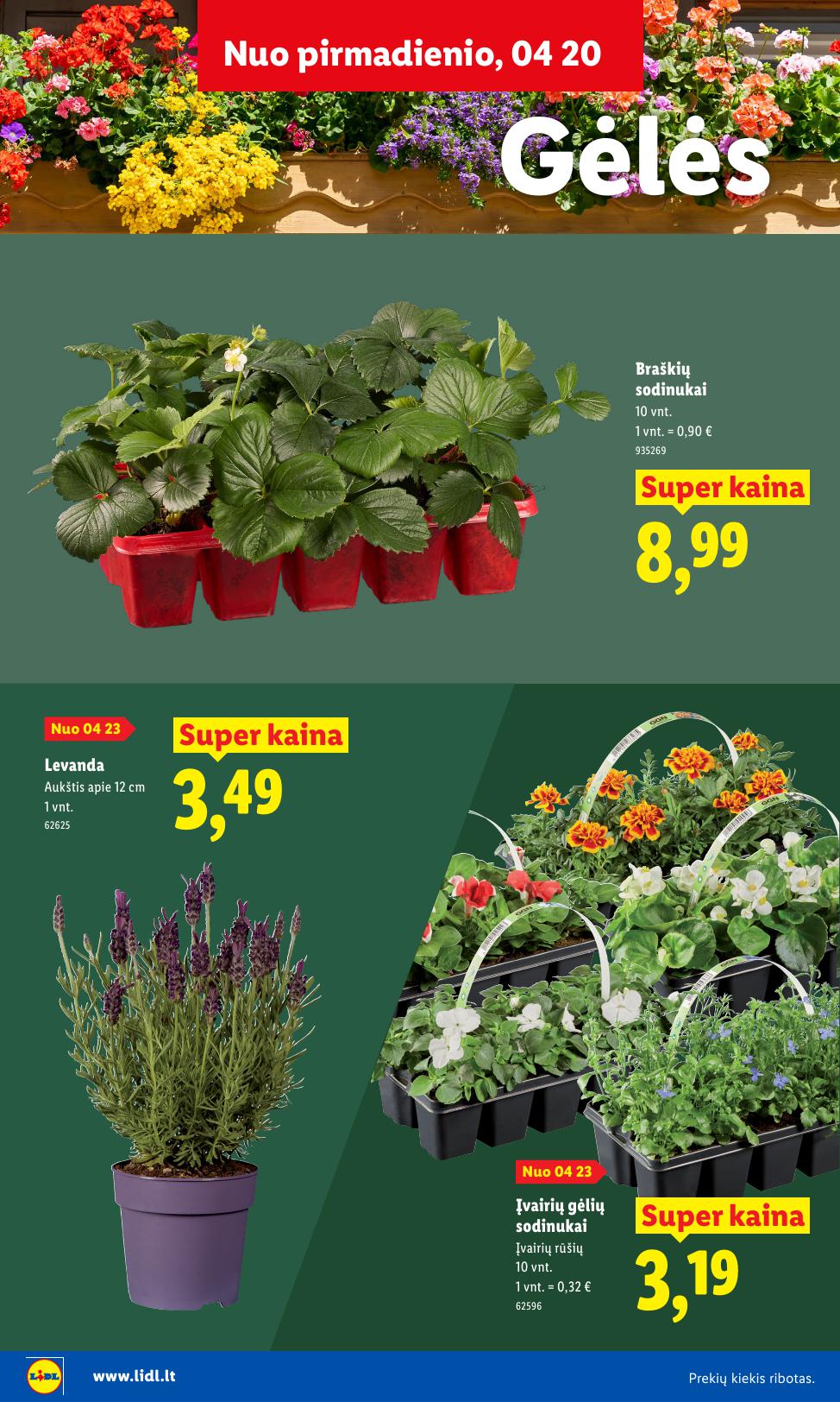 LIDL katalogas "Sodui valio !" galioja nuo 2026.03.30