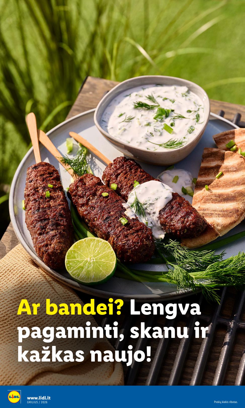LIDL grilio katalogas "Grilis gardumo, kaina pigumo"