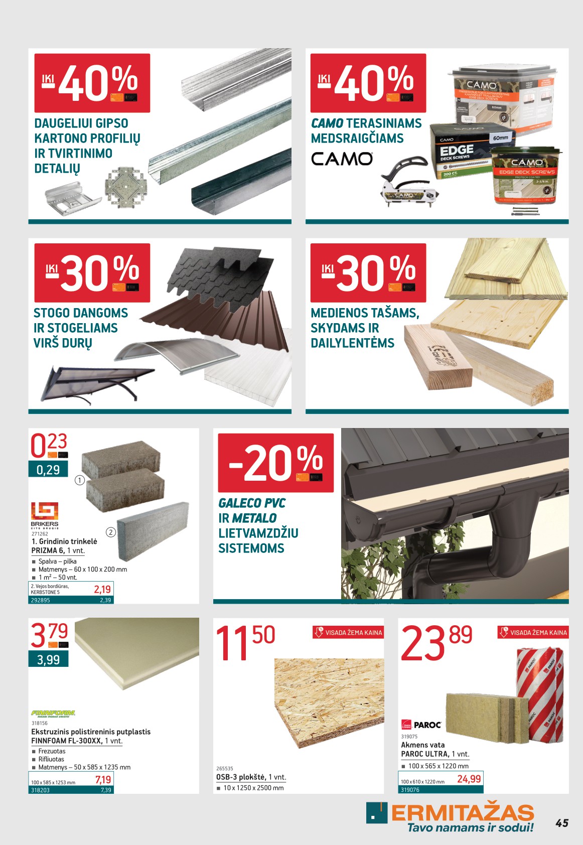 ERMITAŽAS akcijų ir nuolaidų leidinys 2026.04.01 - 2026.05.03