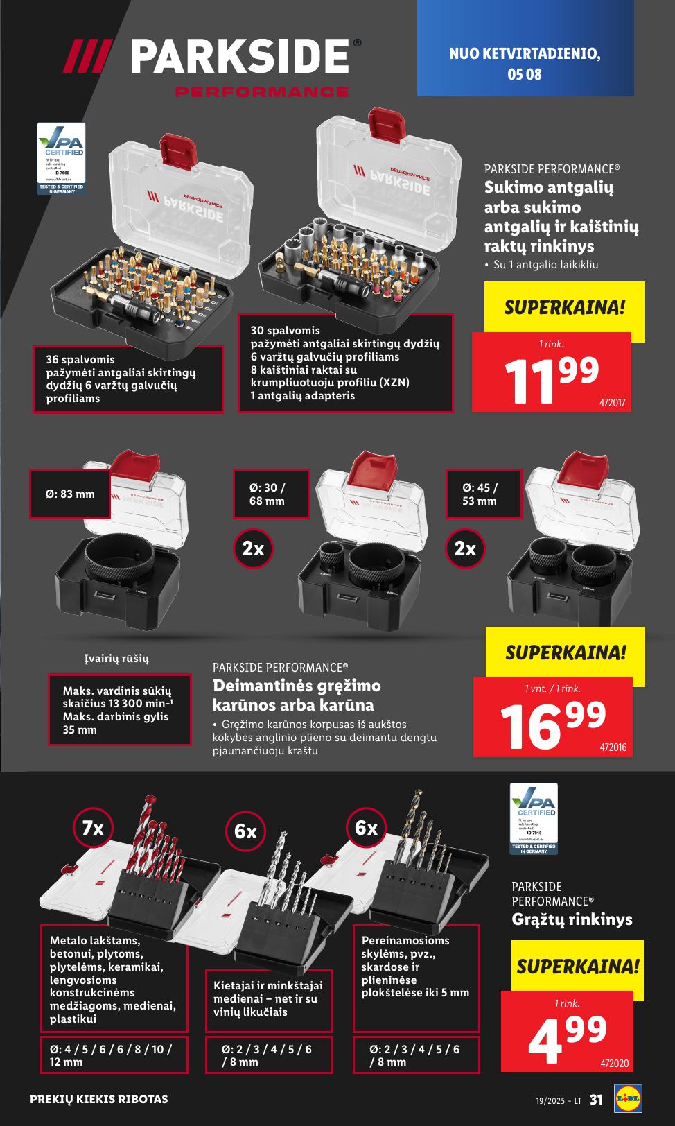 LIDL ne maisto prekių leidinys 2025.05.05 - 2025.05.11