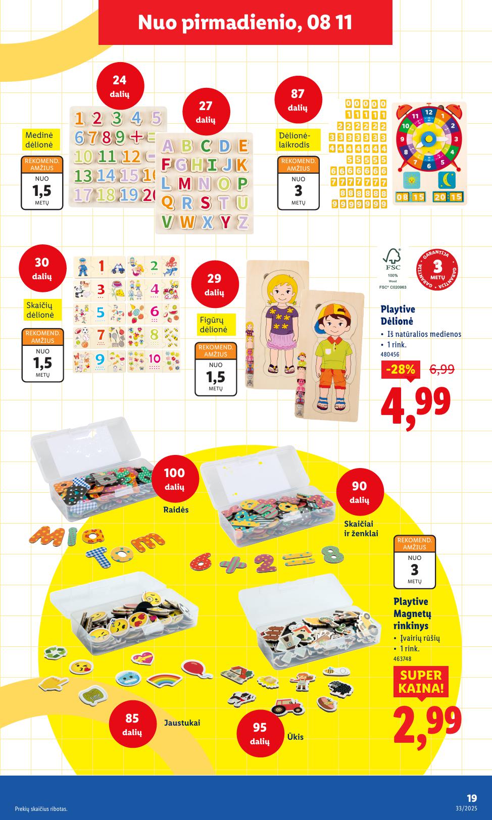 LIDL ne maisto prekių leidinys 2025.08.11 - 2025.08.17
