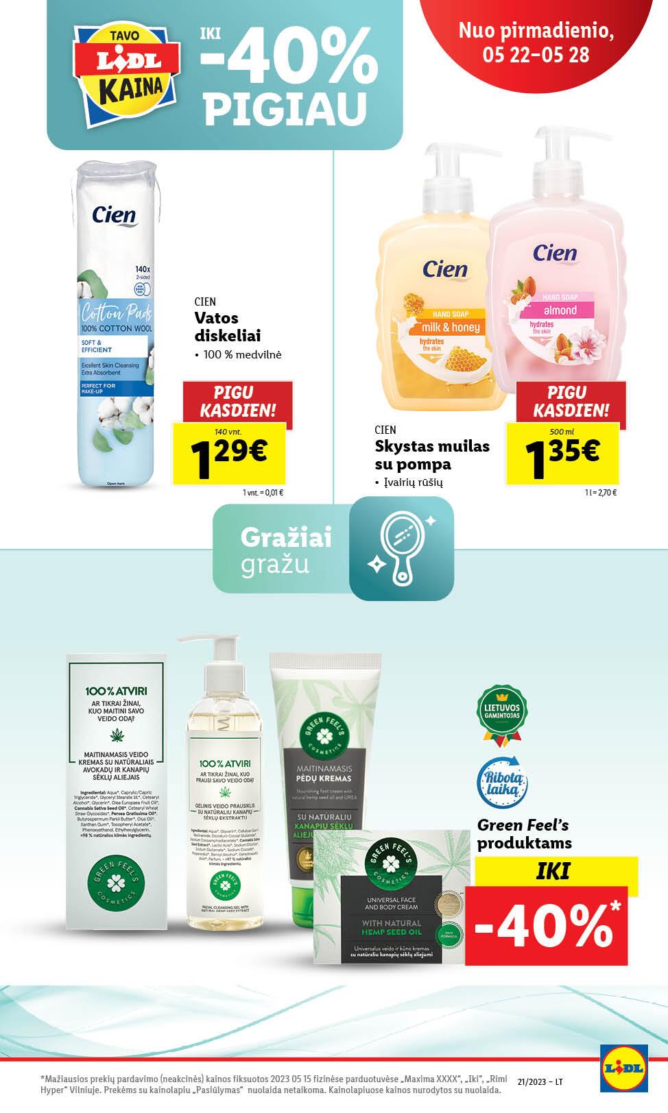 Naujausias LIDL kaininis katalogas 2023.05.22 - 2023.05.28