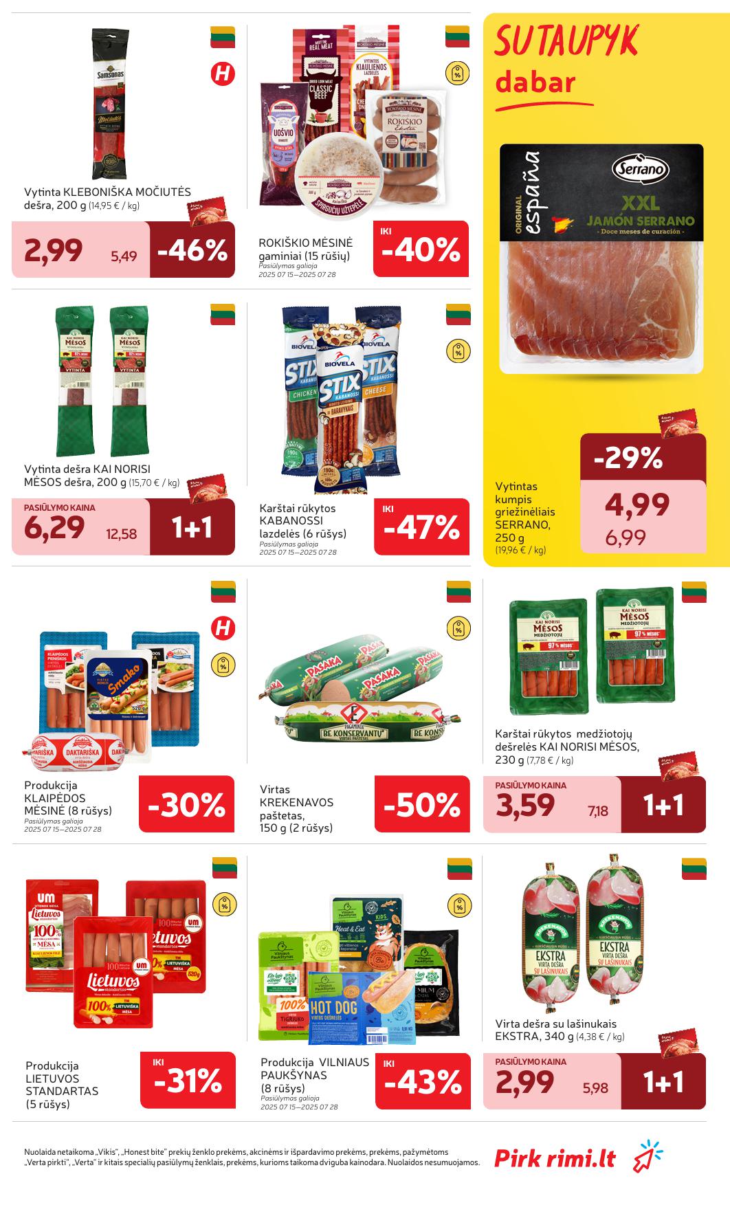 Naujas RIMI leidinys Nr.29 nuo 2025.07.15 iki 2025.07.21