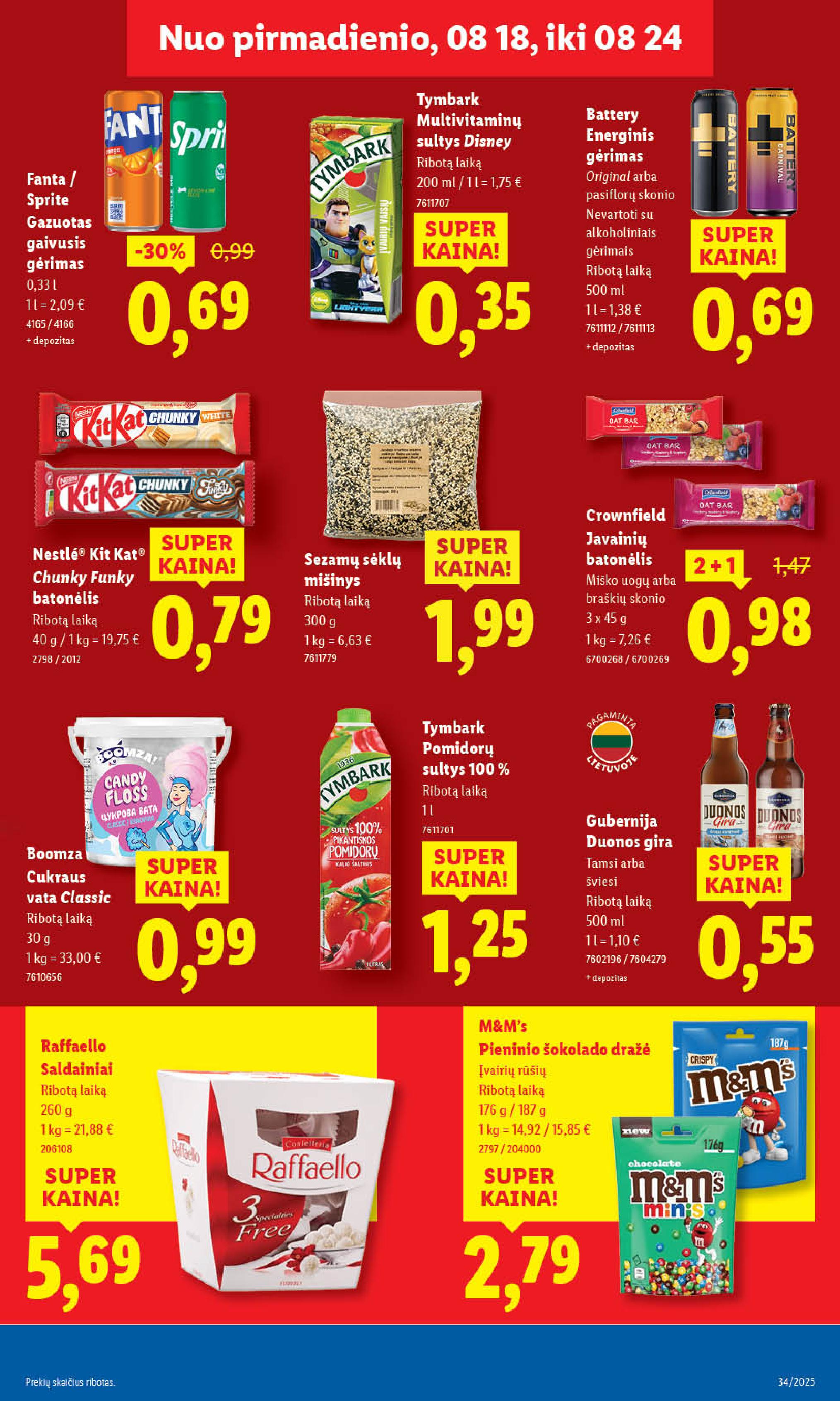 Naujas LIDL leidinys nuo 2025.08.18 iki 2025.08.24