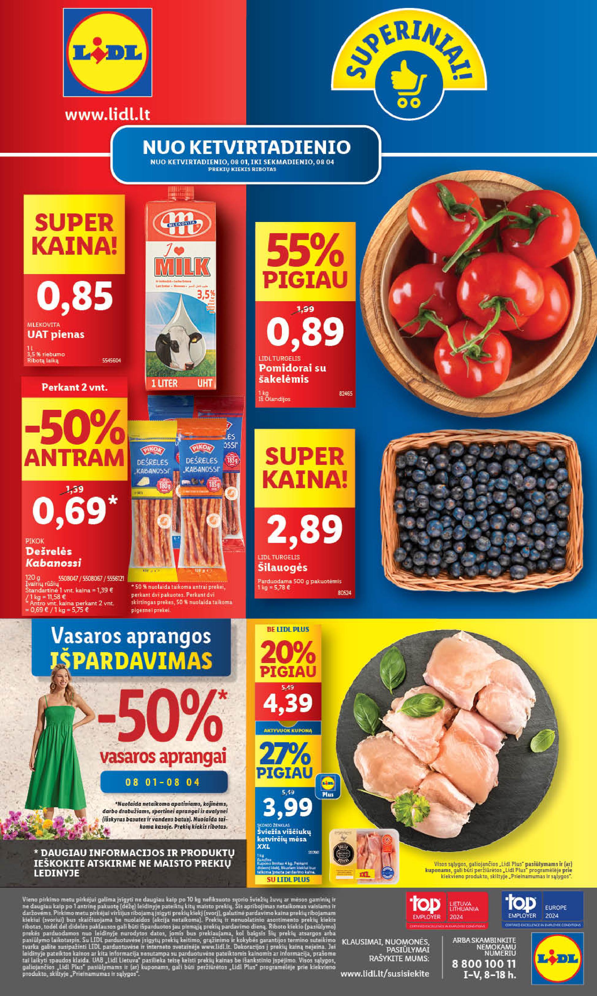 Naujausias LIDL kaininis katalogas 2024.07.29 - 2024.08.04