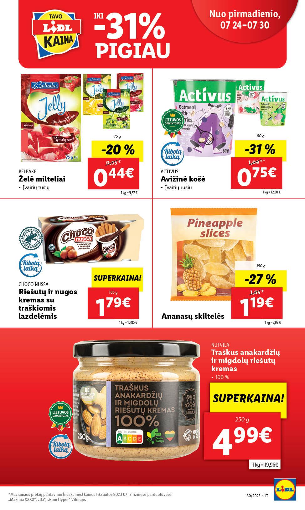 Naujausias LIDL kaininis katalogas 2023.07.24 - 2023.07.30