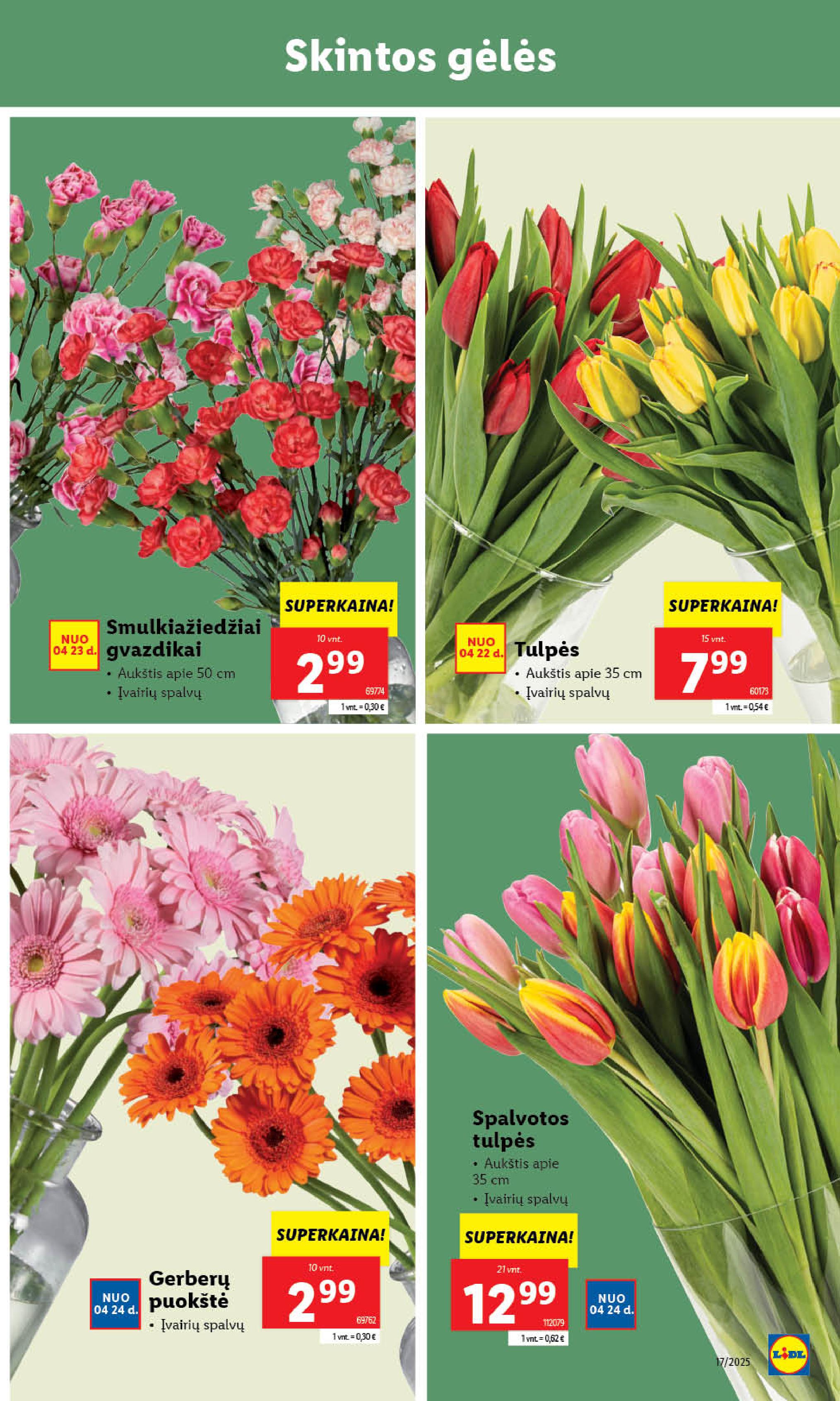LIDL akcijų ir nuolaidų leidinys 2025.04.21 - 2025.04.27