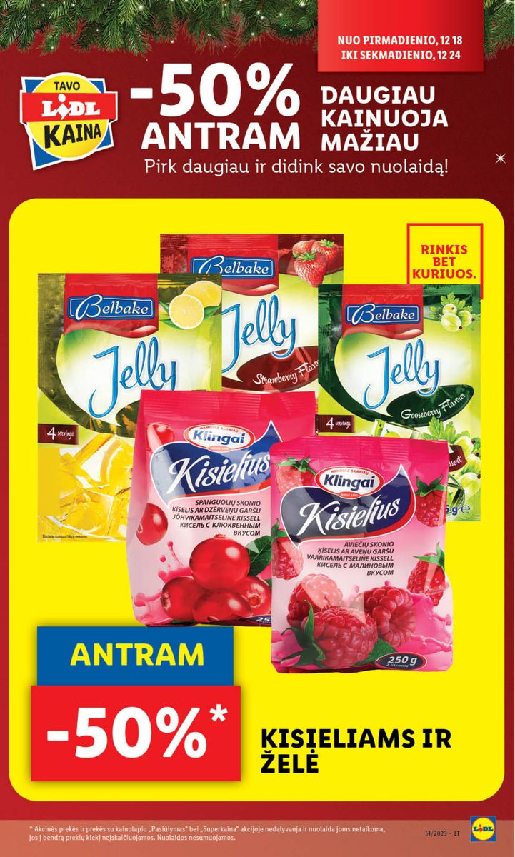 Naujausias LIDL kaininis katalogas 2023.12.18 - 2023.12.24
