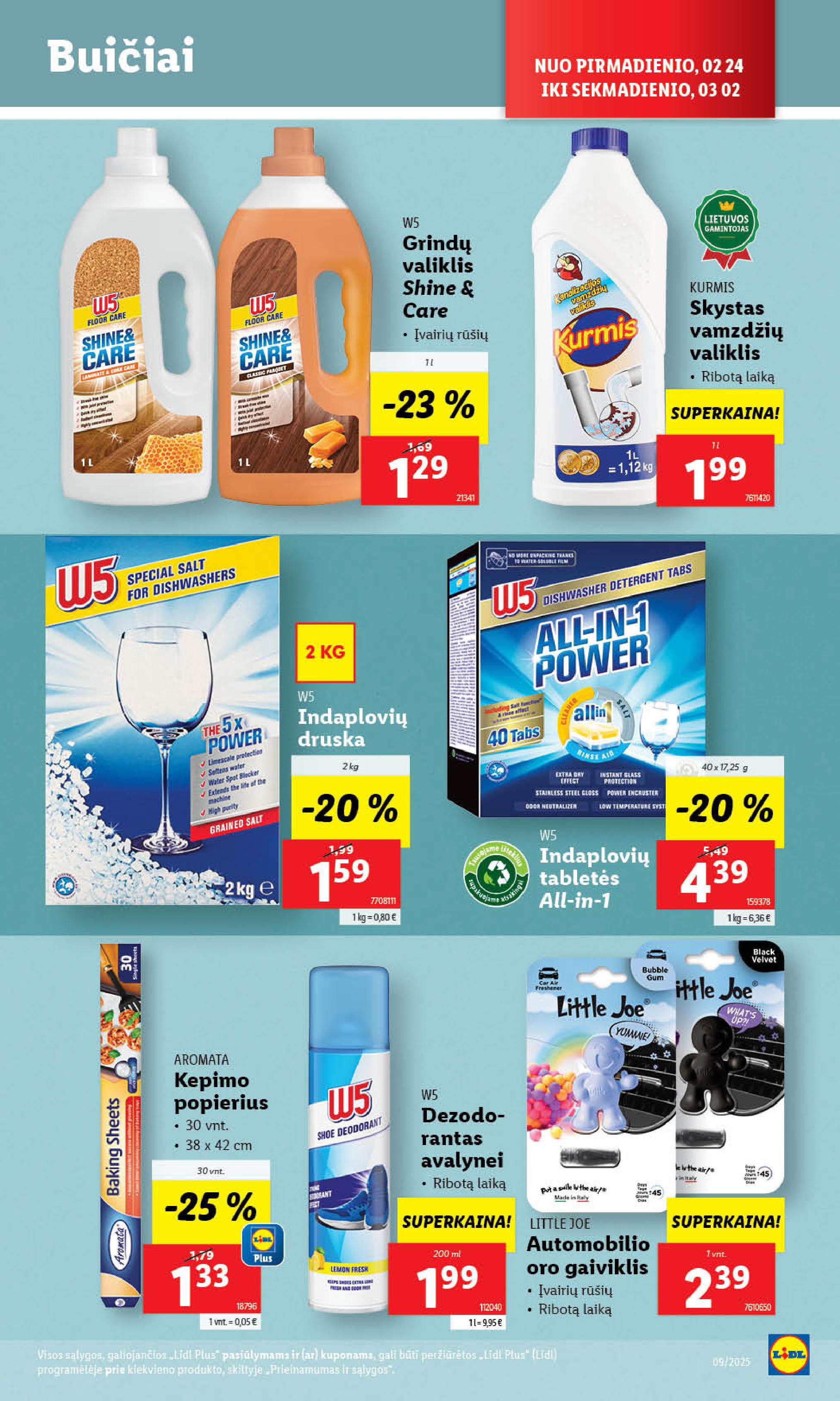 Naujausias LIDL kaininis katalogas 2025.02.24 - 2025.03.02
