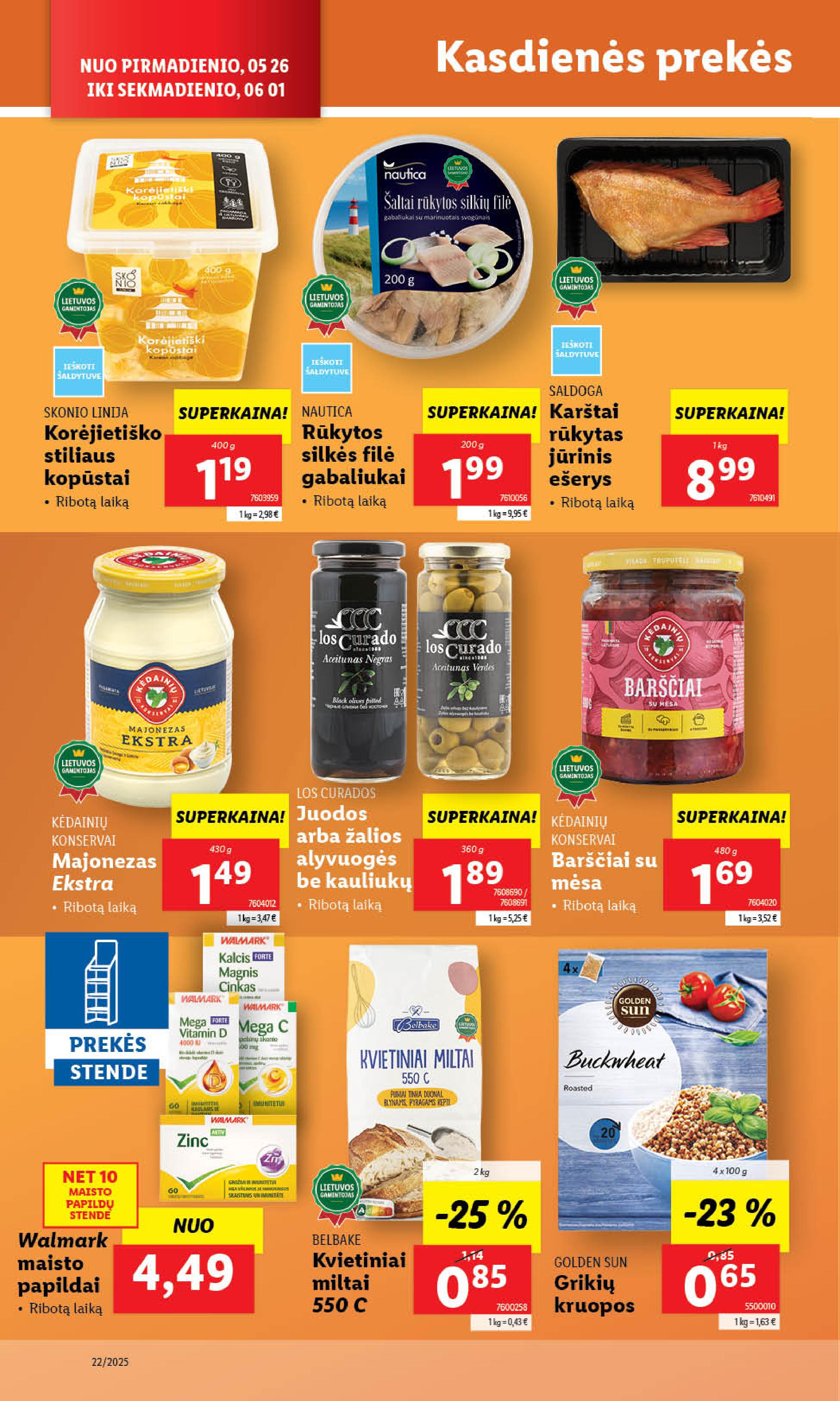 Naujausias LIDL kaininis katalogas 2025.05.26 - 2025.06.01