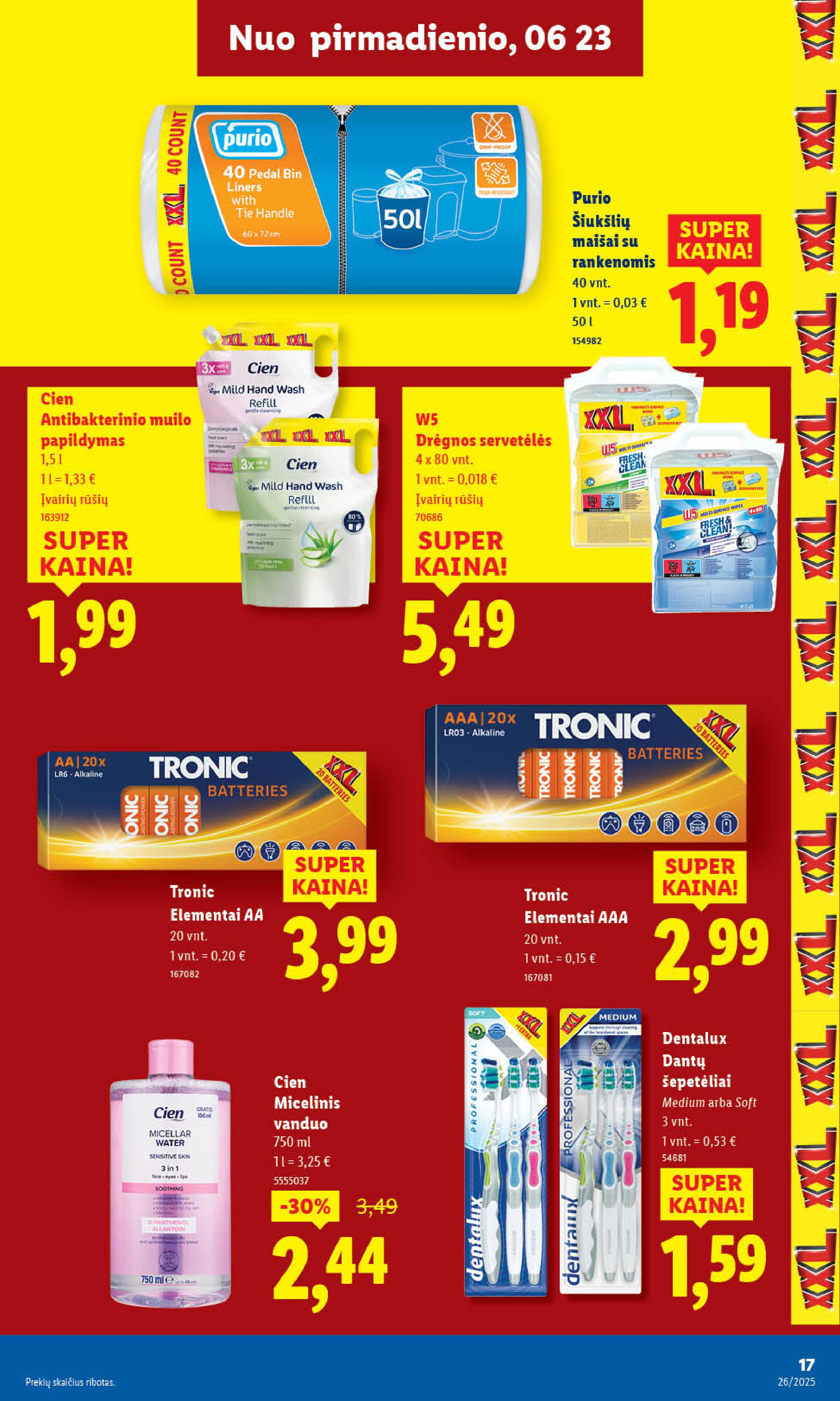 Naujausias LIDL kaininis katalogas 2025.06.23 - 2025.06.29