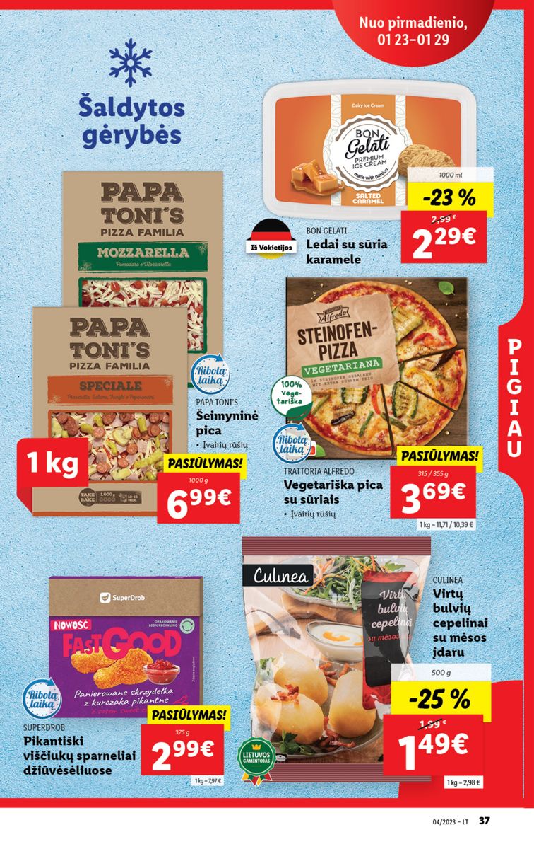 Naujausias LIDL kaininis katalogas 2023.01.23 - 2023.01.29