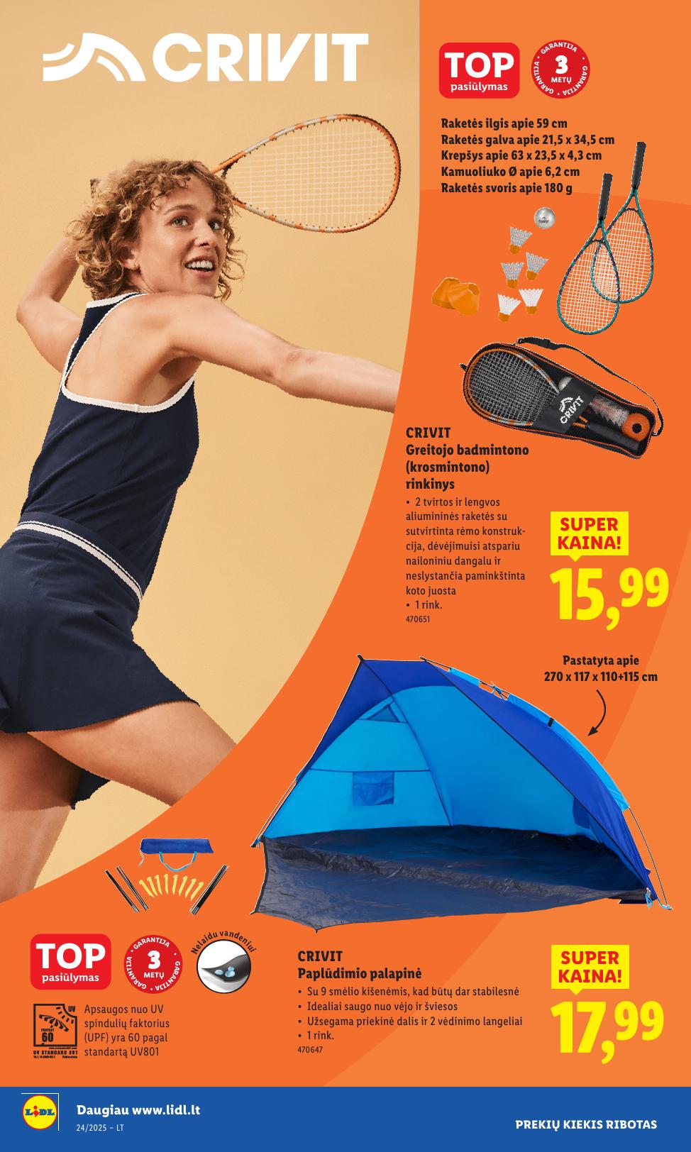 LIDL ne maisto prekių leidinys 2025.06.09 - 2025.06.15