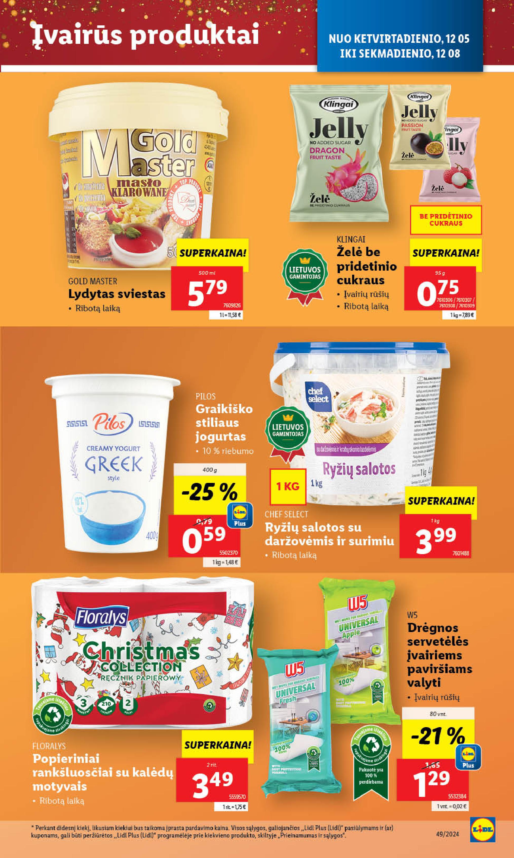 Naujausias LIDL kaininis katalogas 2024.12.02 - 2024.12.08