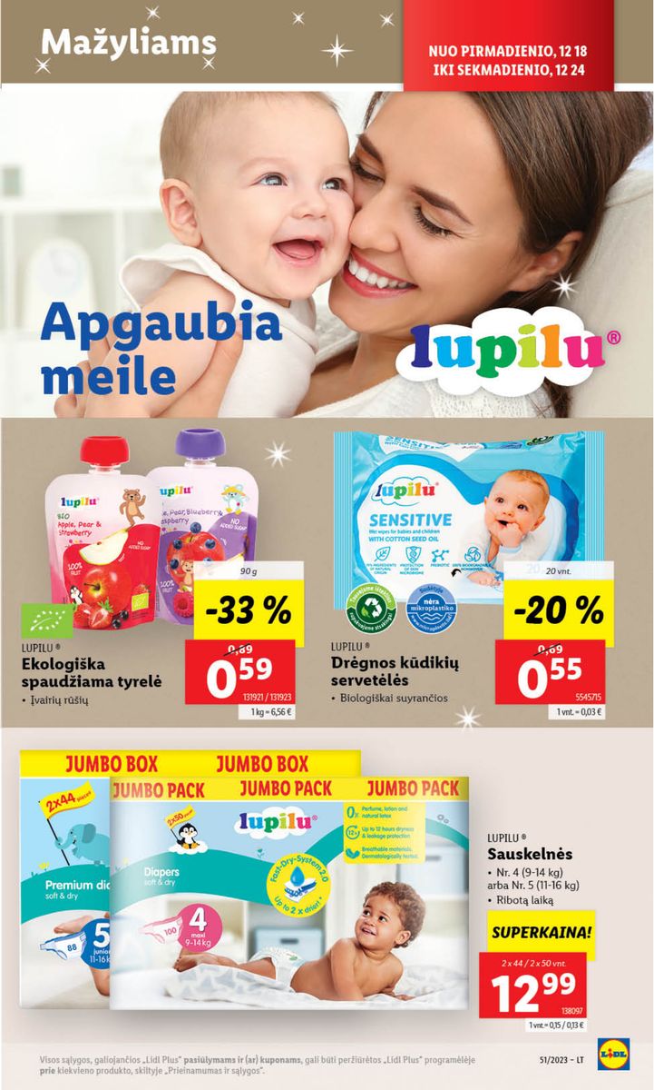Naujausias LIDL kaininis katalogas 2023.12.18 - 2023.12.24