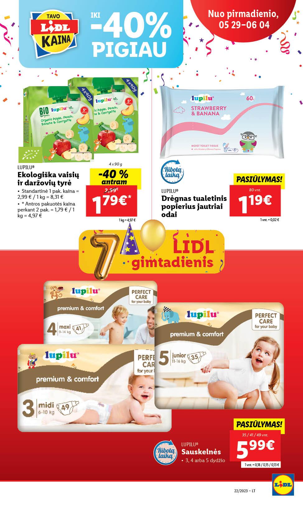 Naujausias LIDL kaininis katalogas 2023.05.29 - 2023.06.04