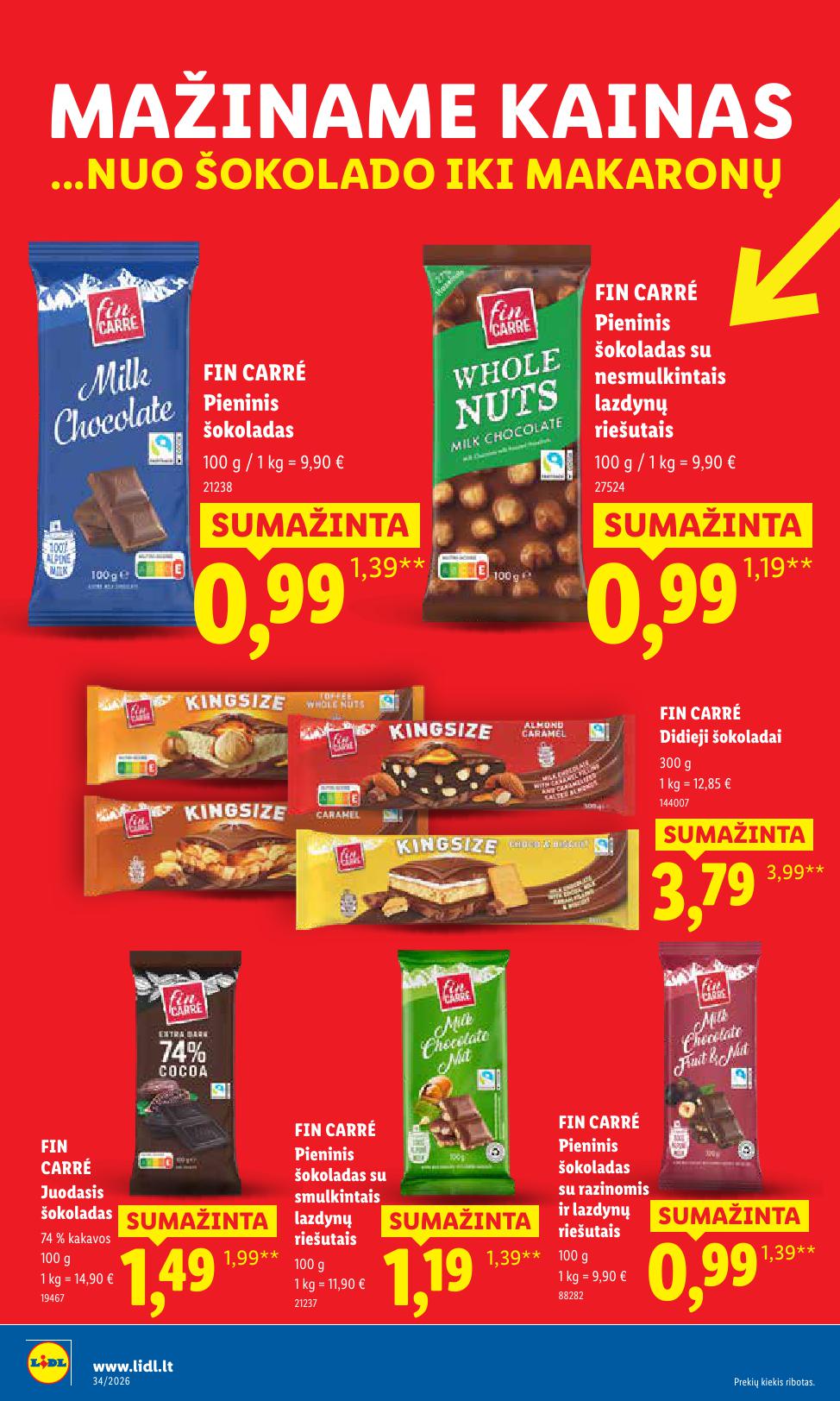 Naujausias LIDL kaininis katalogas 2026.08.17 - 2026.08.23