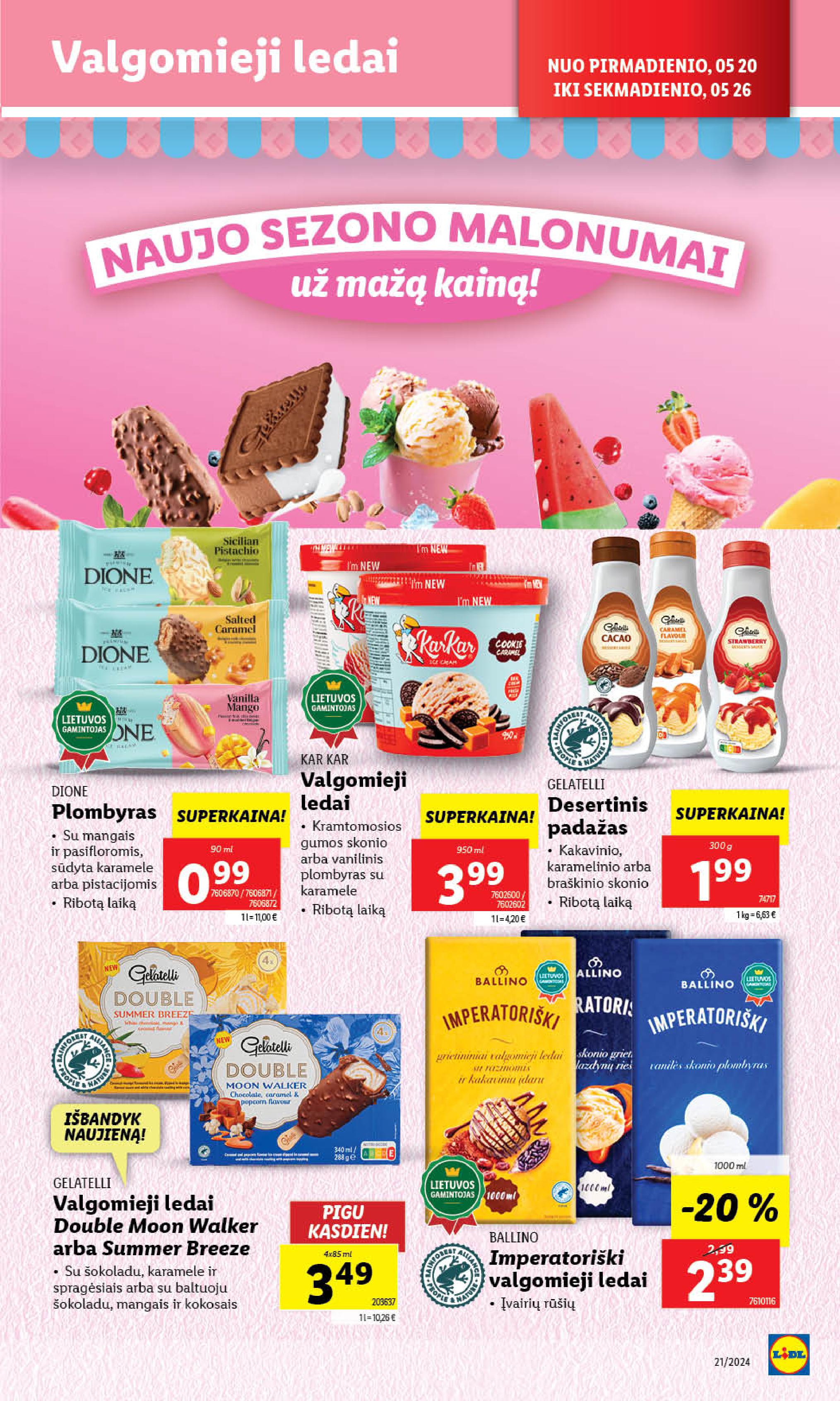 Naujausias LIDL kaininis katalogas 2024.05.20 - 2024.05.26