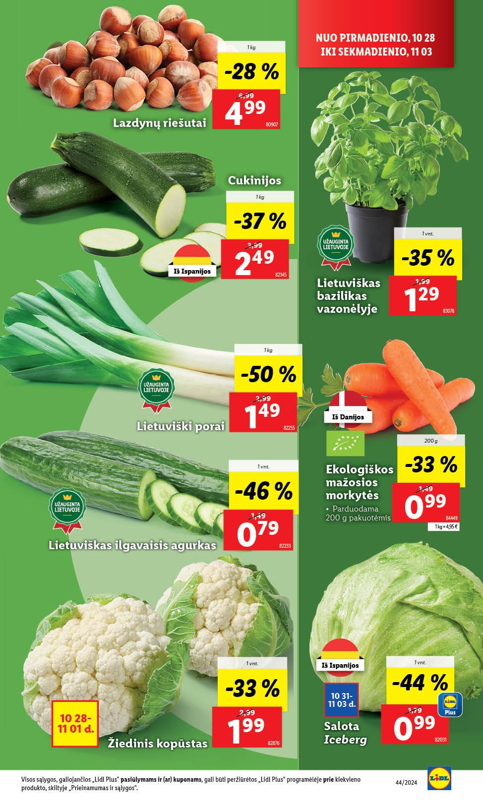 Naujausias LIDL kaininis katalogas 2024.10.28 - 2024.11.03