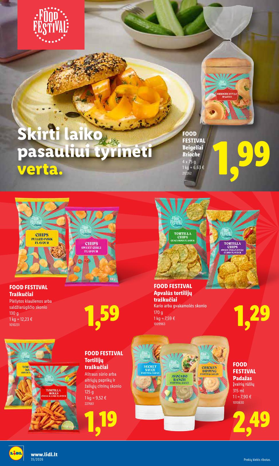 LIDL akcijų ir nuolaidų leidinys 2026.08.24 - 2026.08.30