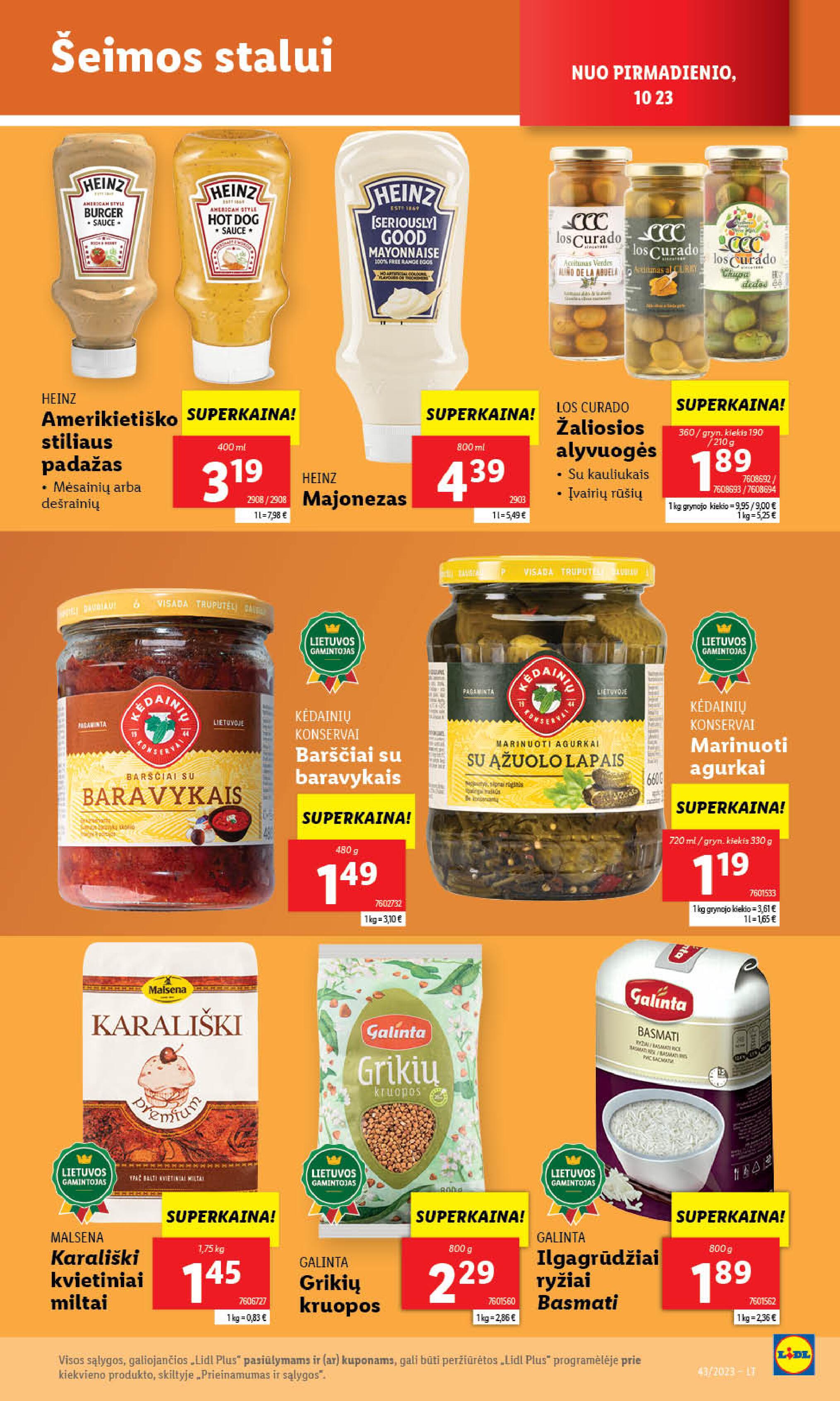 Naujausias LIDL kaininis katalogas 2023.10.23 - 2023.10.29