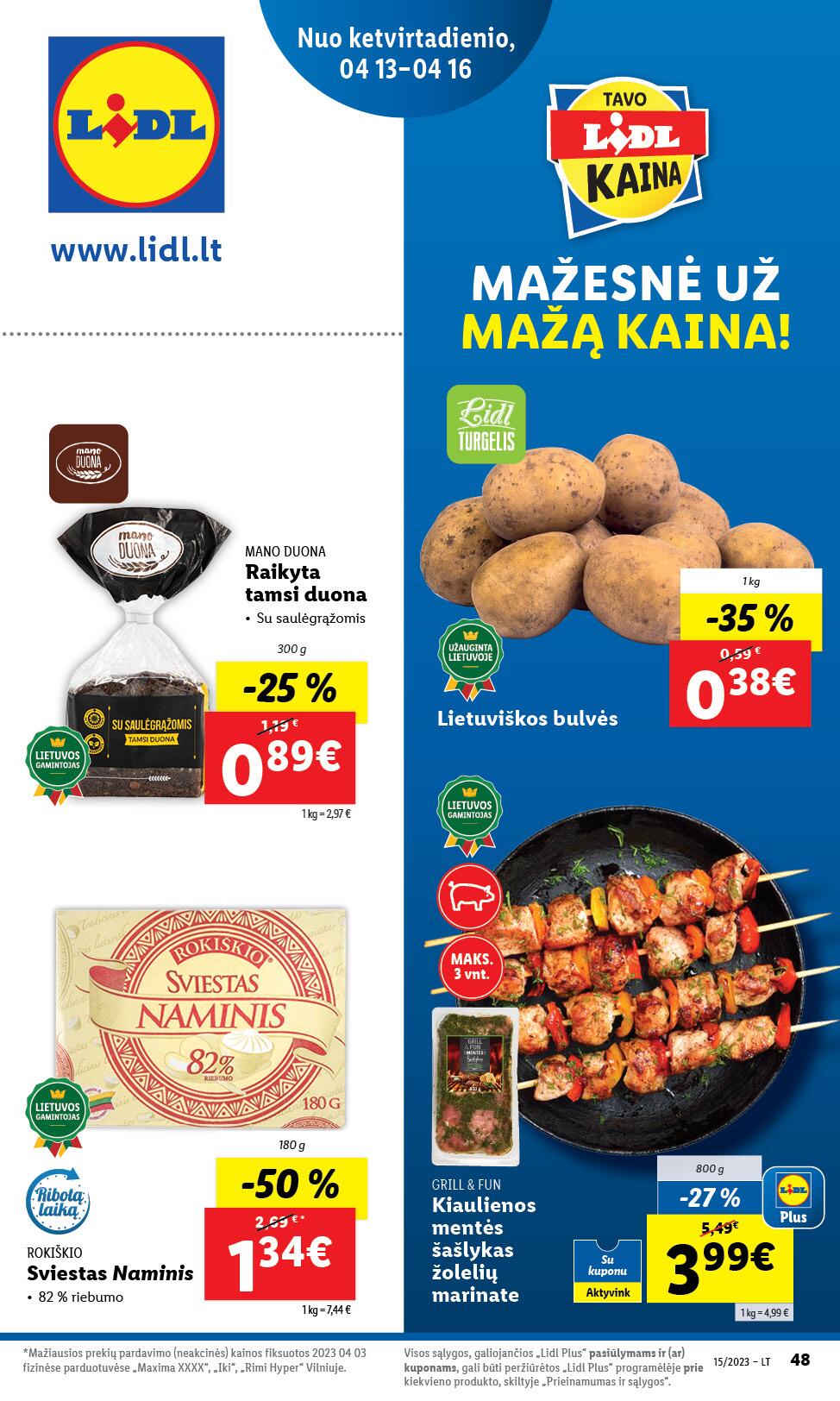 Naujausias LIDL kaininis katalogas 2023.04.10 - 2023.04.16