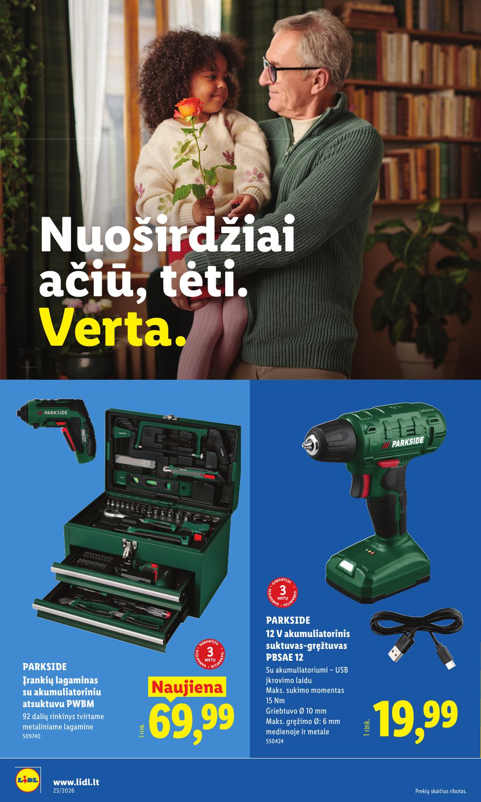 LIDL ne maisto prekių leidinys 2026.06.01 - 2026.06.07