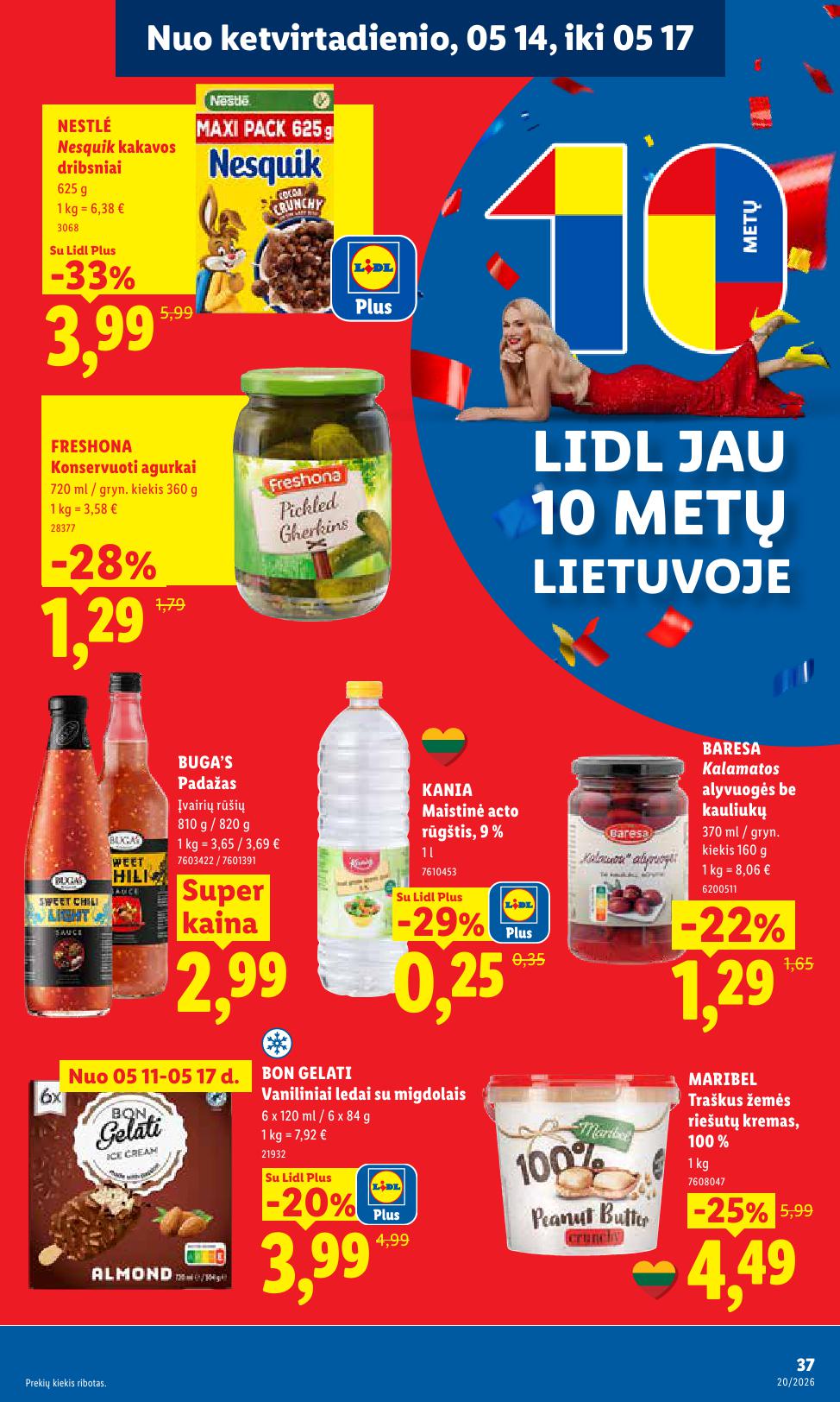 LIDL akcijų ir nuolaidų leidinys 2026.05.11 - 2026.05.17