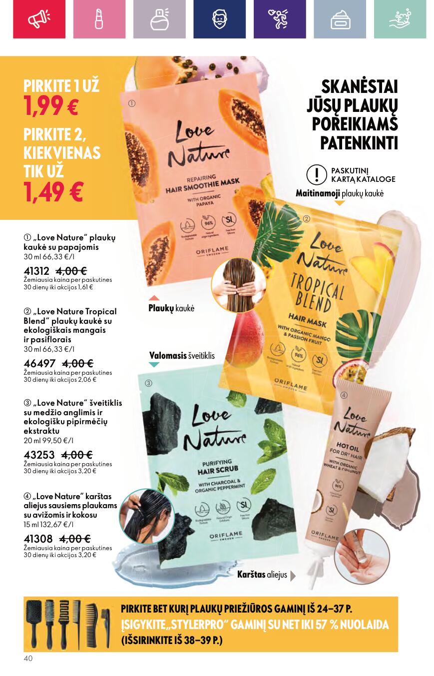 Naujas ORIFLAME katalogas galioja 2023.09.13 - 2023.10.03