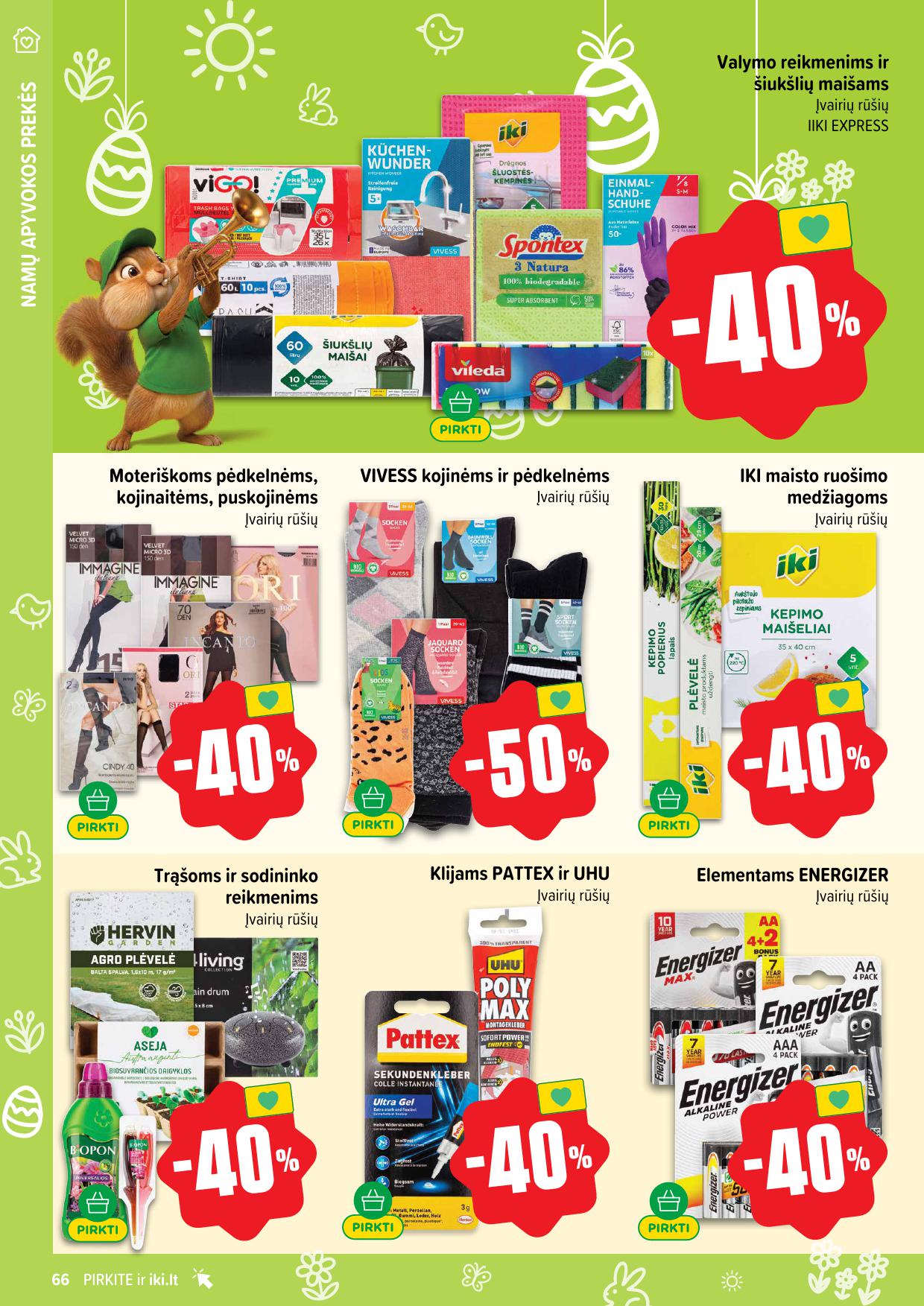 Naujausias IKI kaininis katalogas 2026.03.16 - 2026.03.22