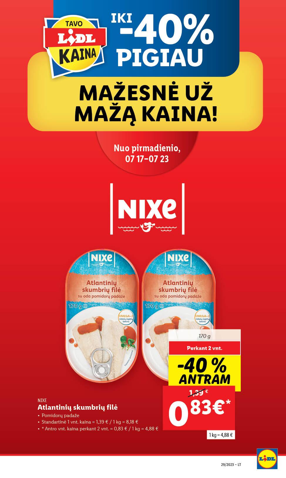Naujausias LIDL kaininis katalogas 2023.07.17 - 2023.07.23