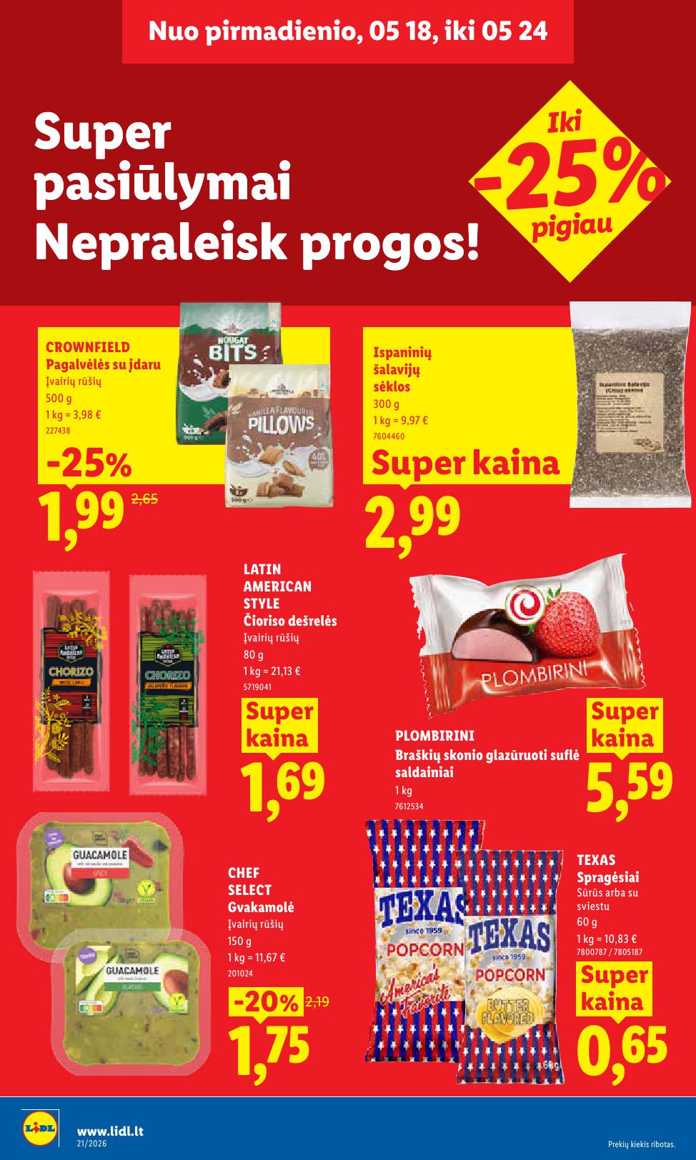 Naujausias LIDL kaininis katalogas 2026.05.18 - 2026.05.24