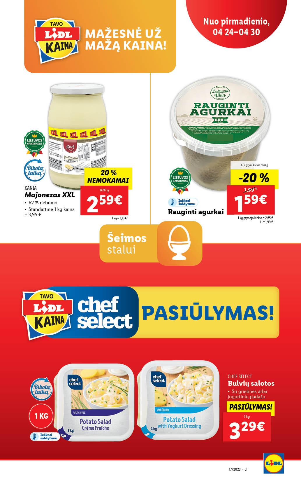 Naujausias LIDL kaininis katalogas 2023.04.24 - 2023.04.30